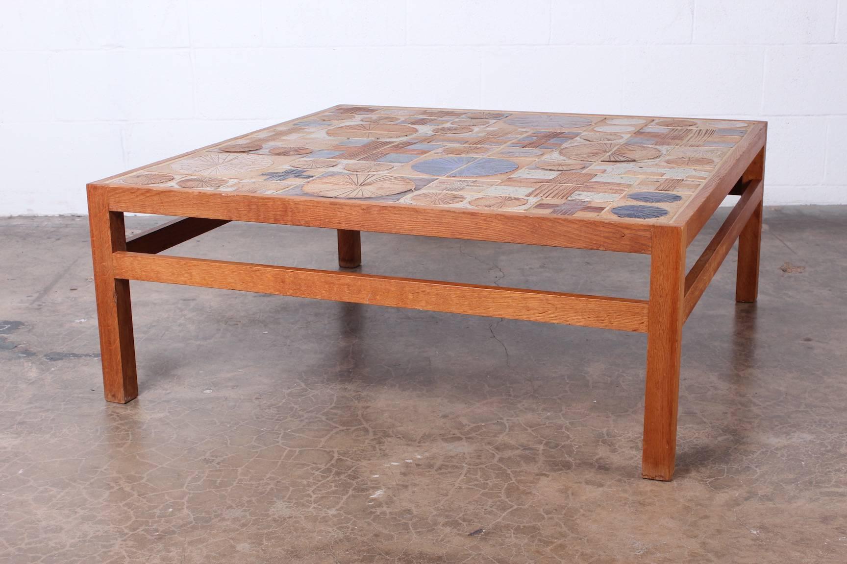 Coffee Table with Ceramic Tiles by Tue Poulsen & Willy Beck 1
