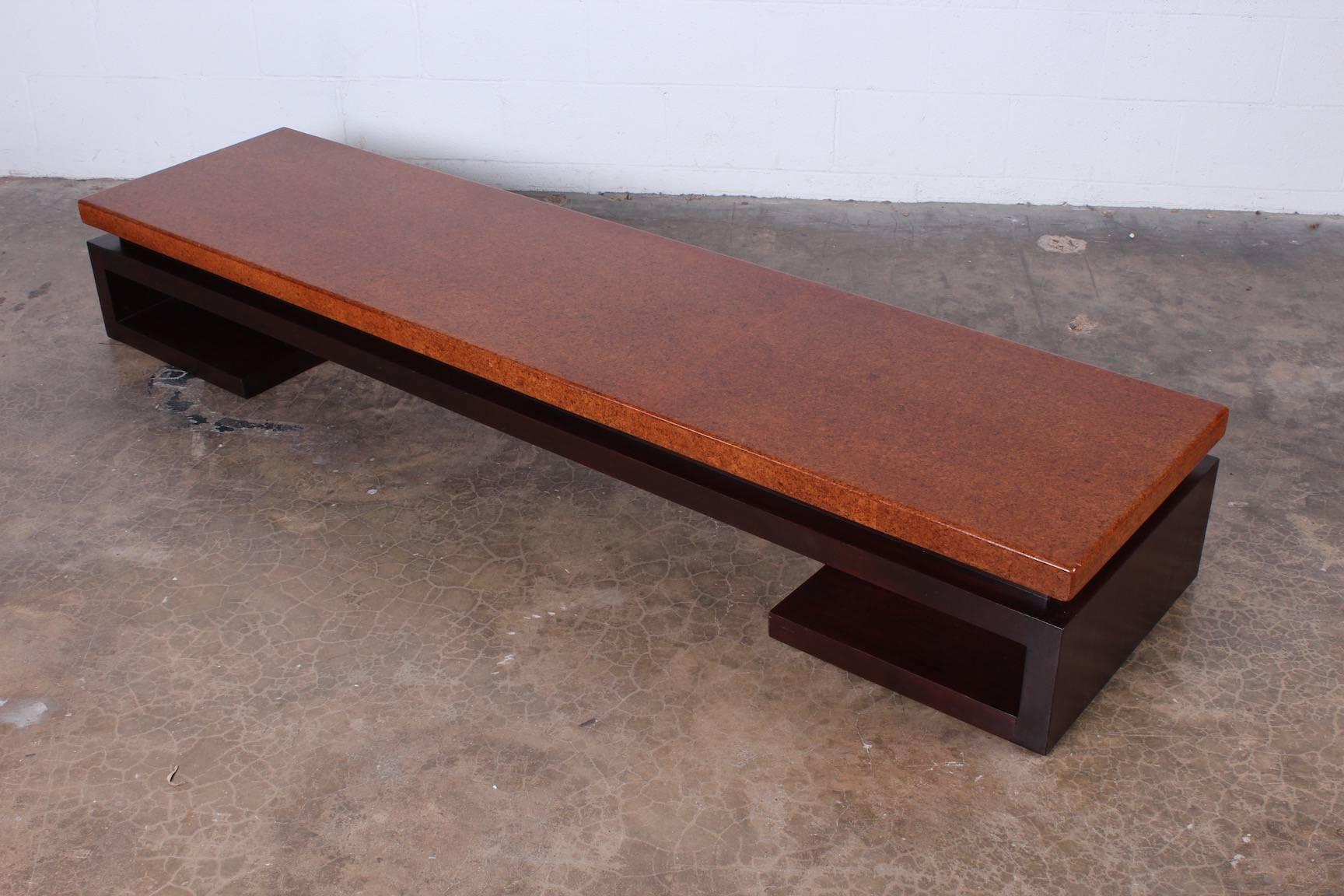 Cork Top Bench by Paul Frankl 2