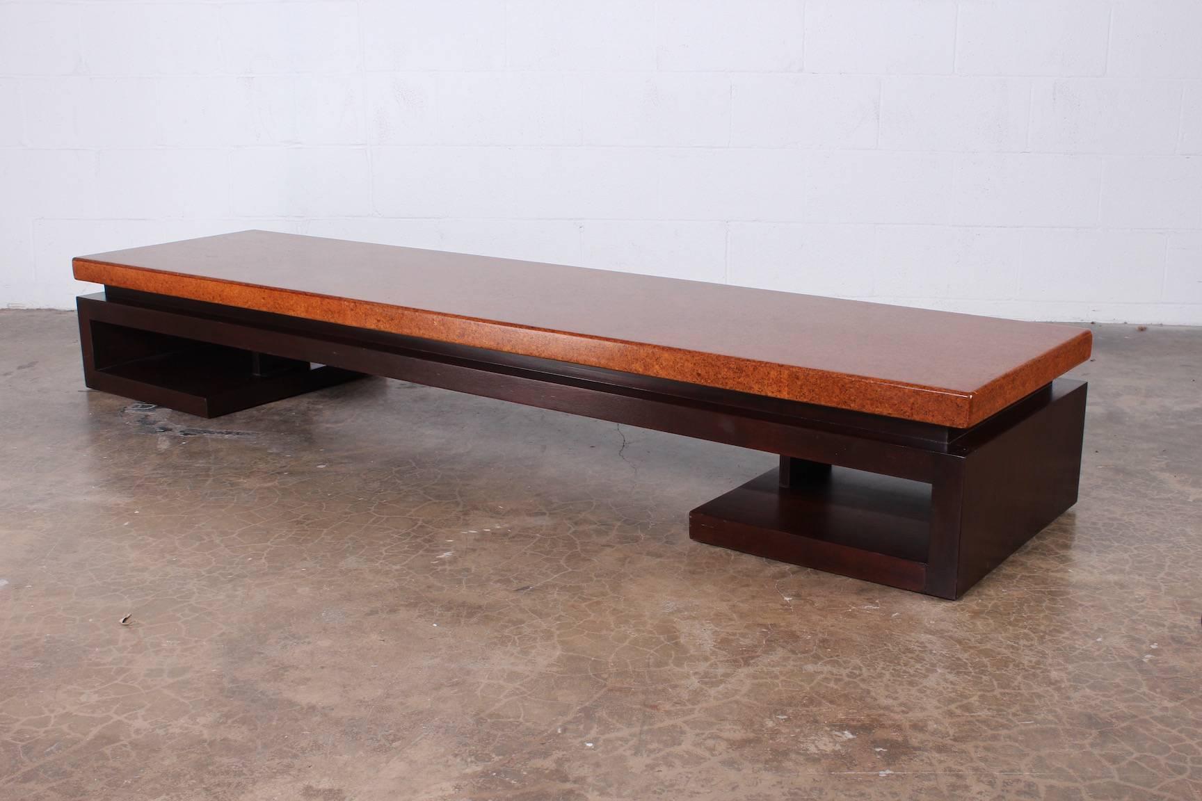 Cork Top Bench by Paul Frankl 4