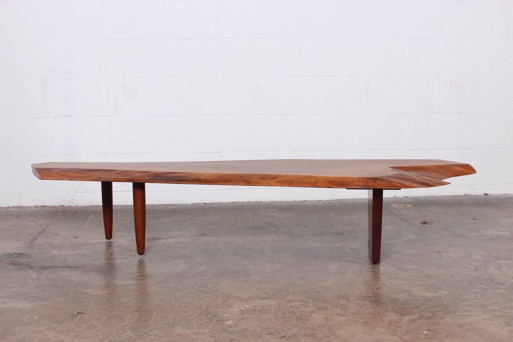 George Nakashima Walnut Coffee Table, 1980 In Good Condition In Dallas, TX