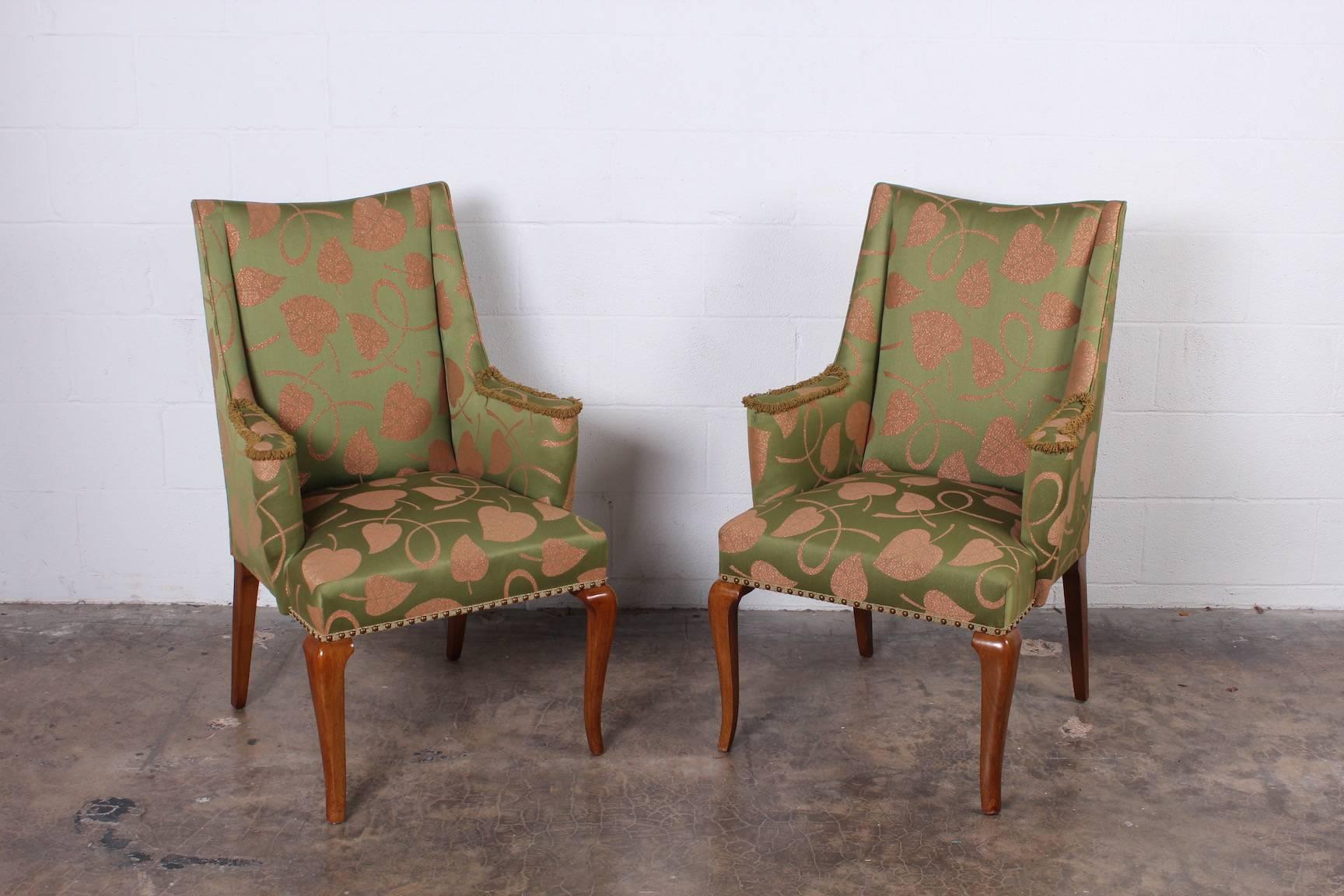 Pair of Edward Wormley for Dunbar Armchairs In Good Condition In Dallas, TX