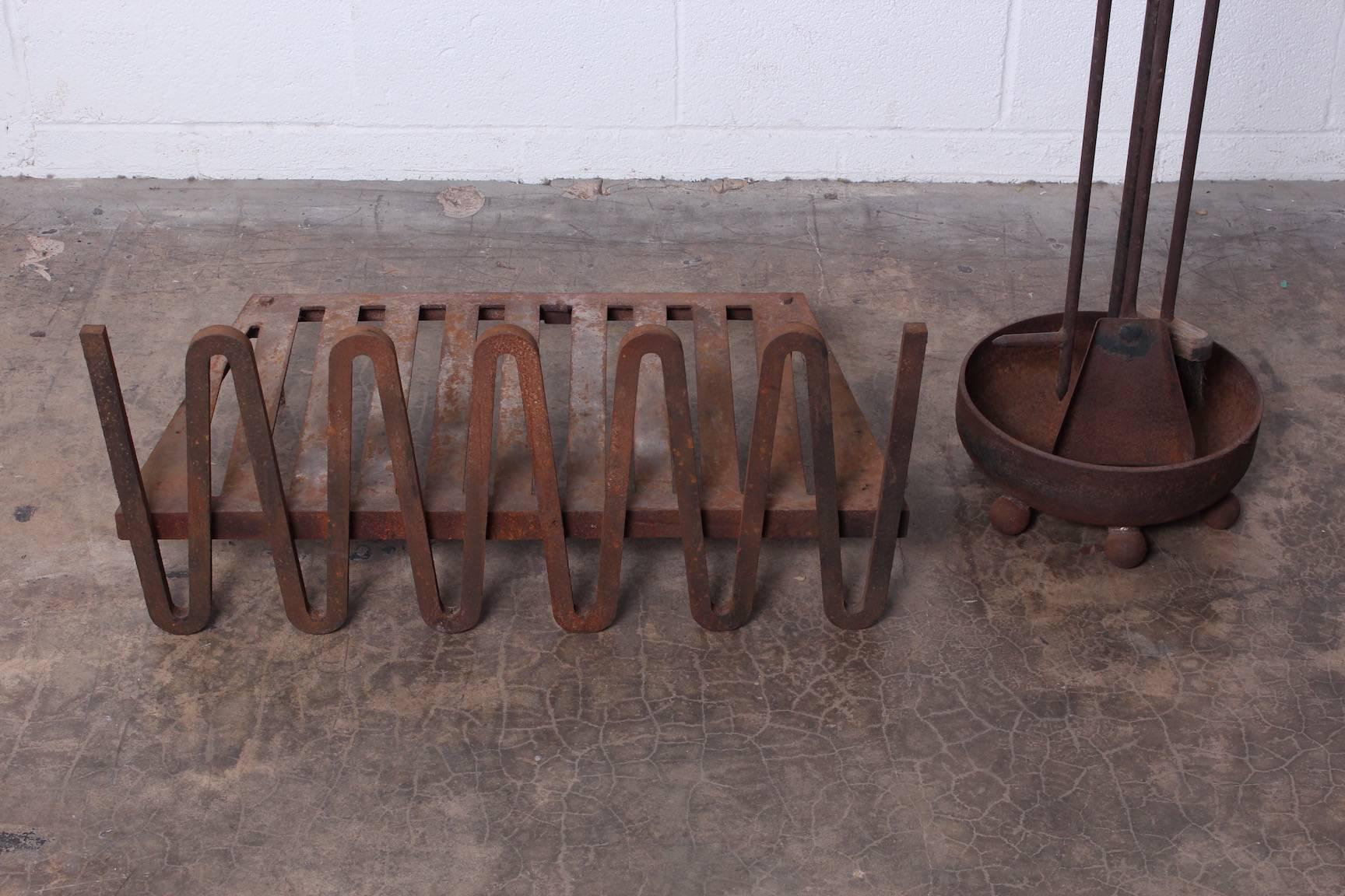 Mid-20th Century Large Set of Fire Tools
