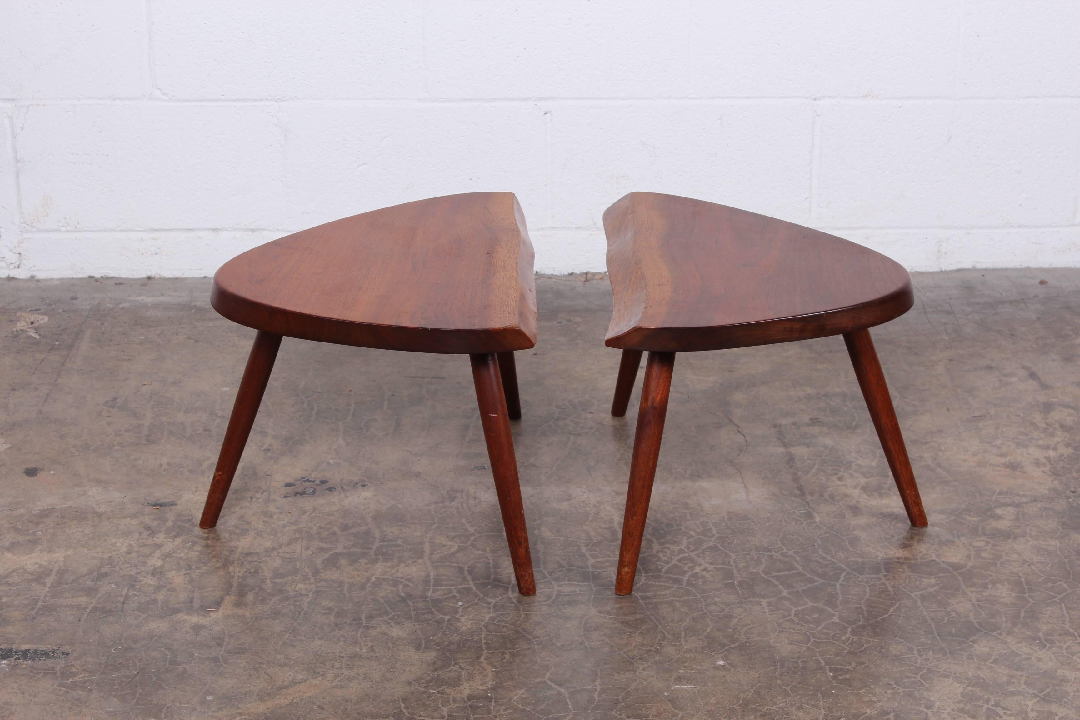 Pair of George Nakashima Wepman Tables, 1961 1