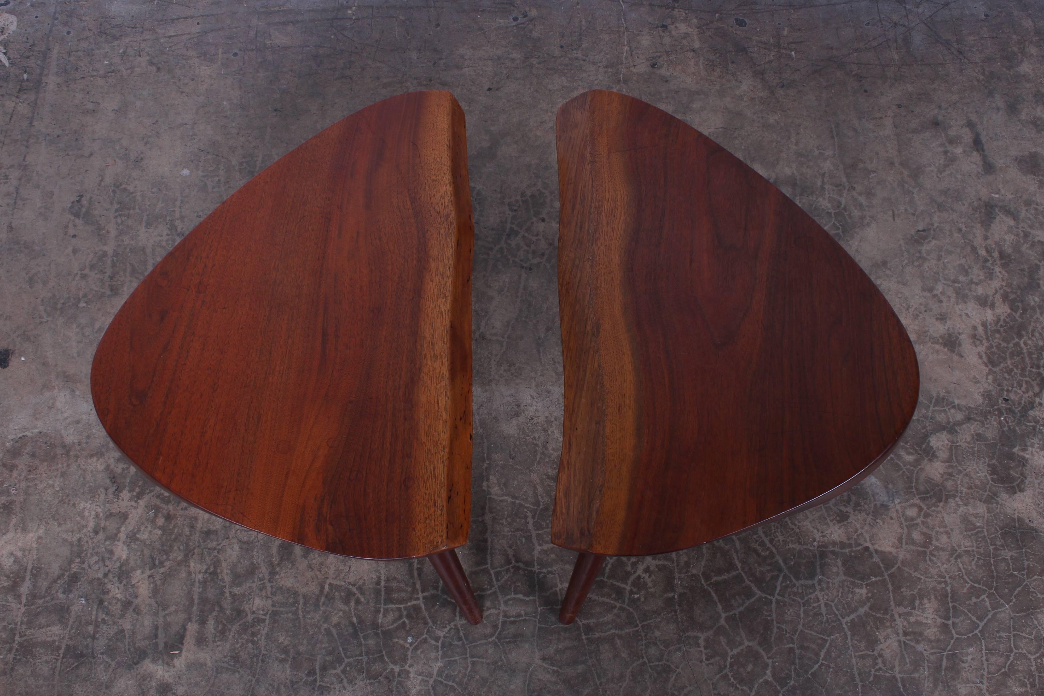 Pair of George Nakashima Wepman Tables, 1961 In Good Condition In Dallas, TX