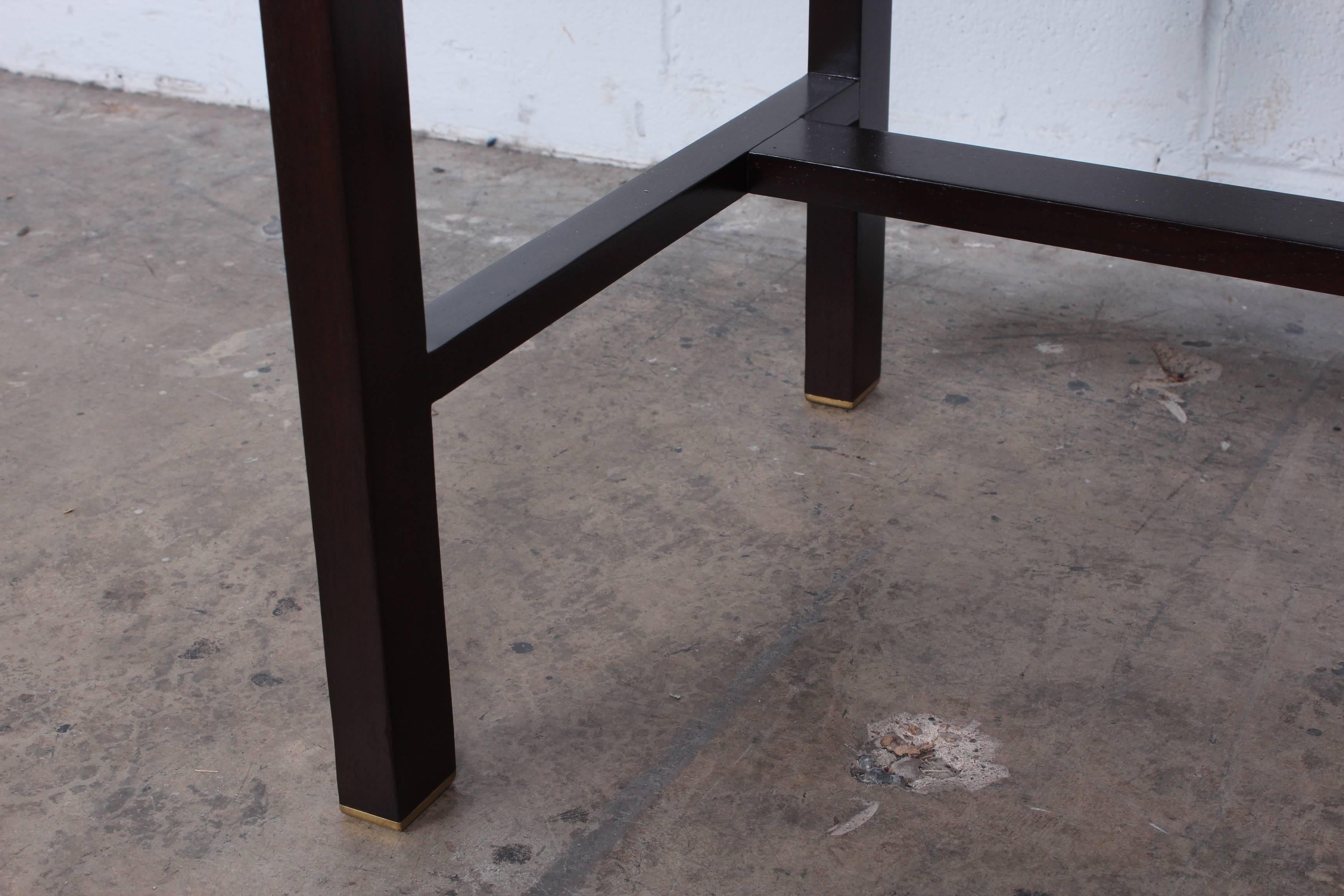 Mid-20th Century Rosewood Roll Top Desk by Edward Wormley for Dunbar