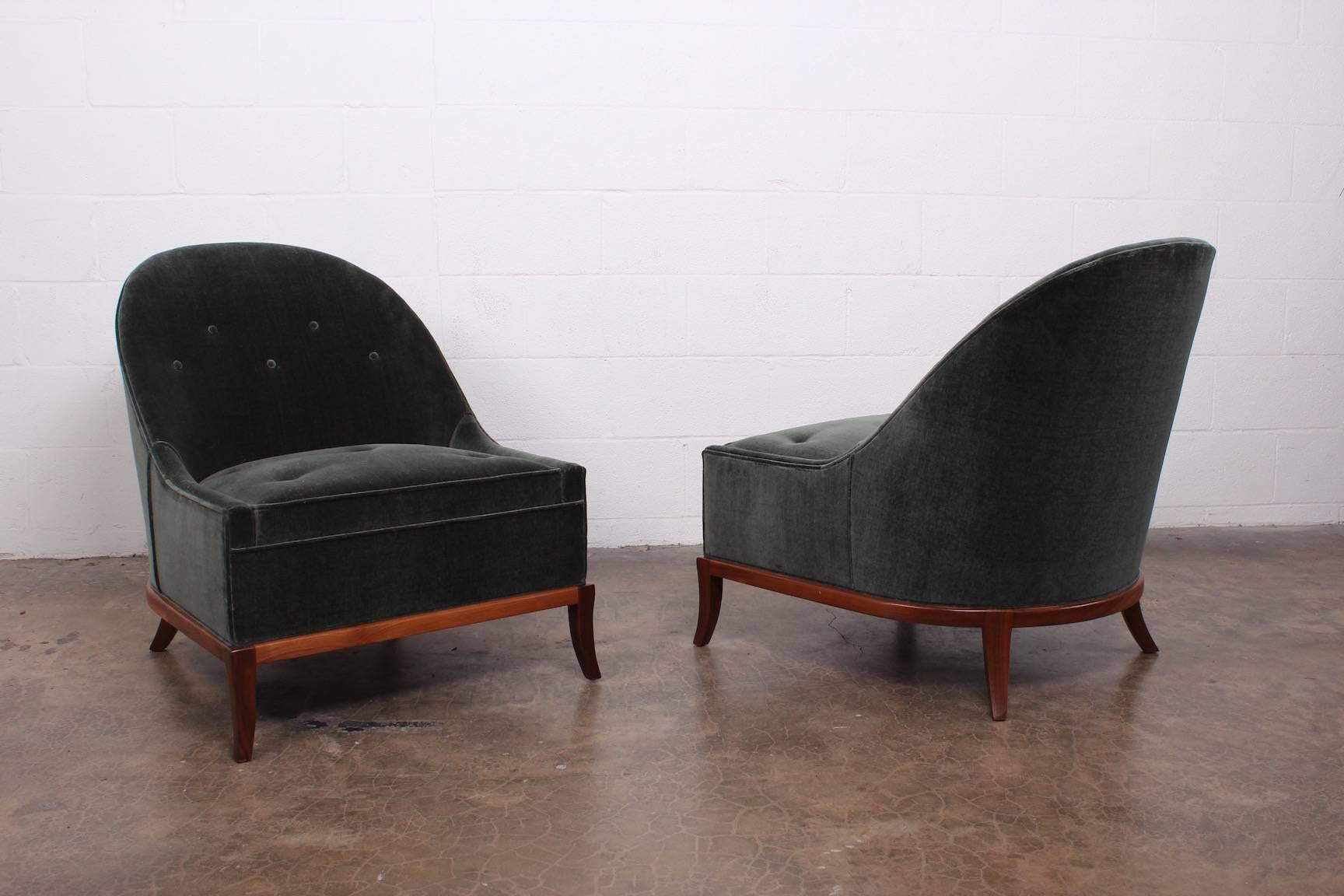 Pair of Slipper Chairs by T.H. Robsjohn-Gibbings for Widdicomb 5
