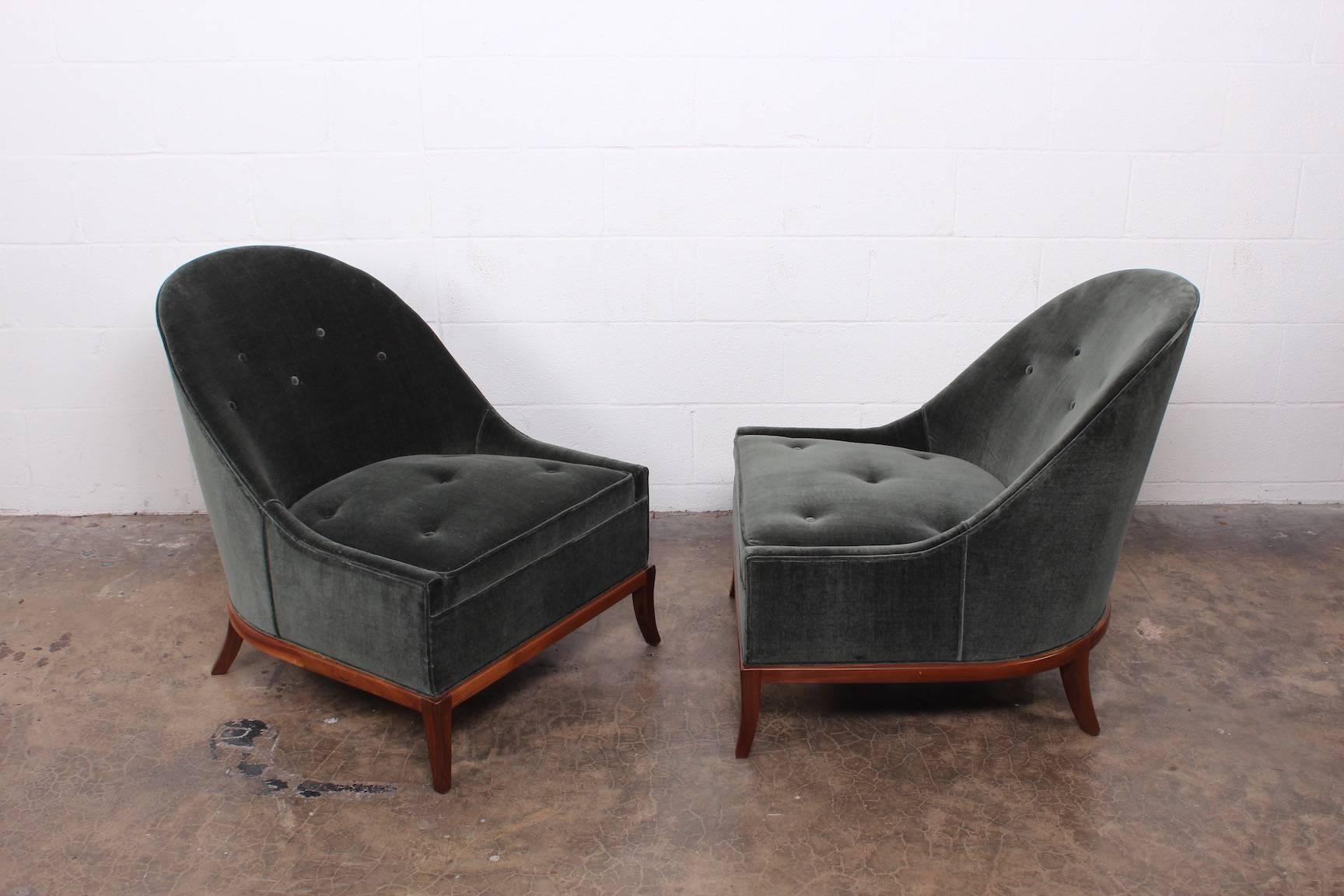 Pair of Slipper Chairs by T.H. Robsjohn-Gibbings for Widdicomb 6