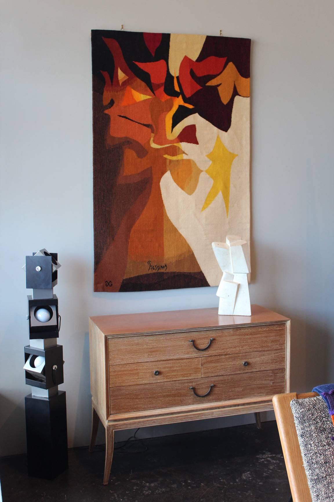 A tapestry by Mario Prassinos, number 2 / 4, 1960s.