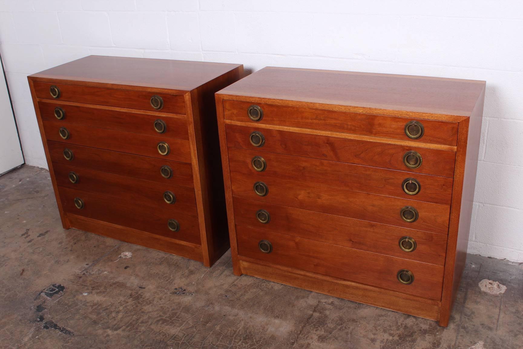 Pair of Chests by Edward Wormley for Dunbar In Excellent Condition In Dallas, TX