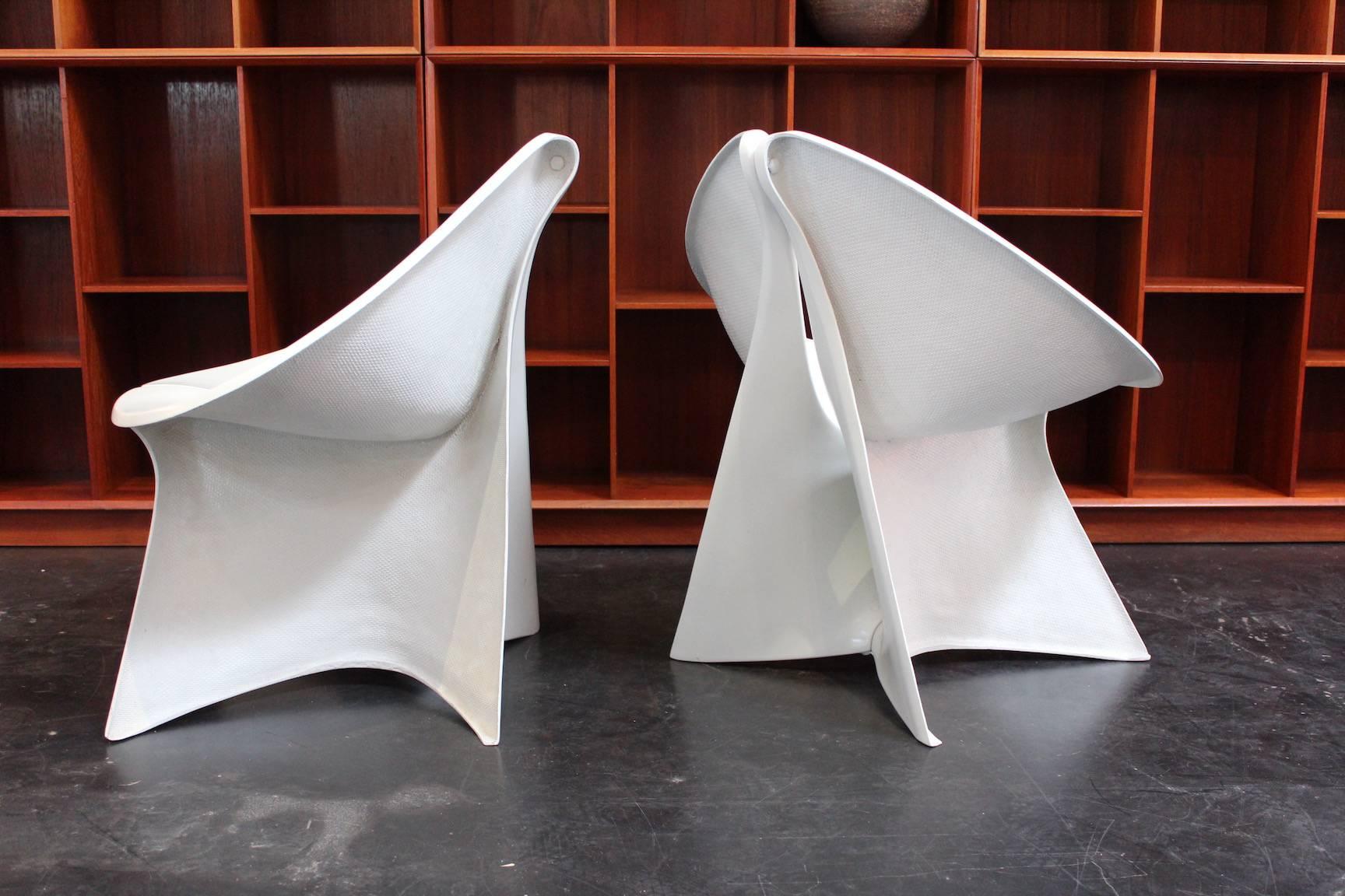Mid-20th Century Sculptural Fiberglass Lounge Chairs