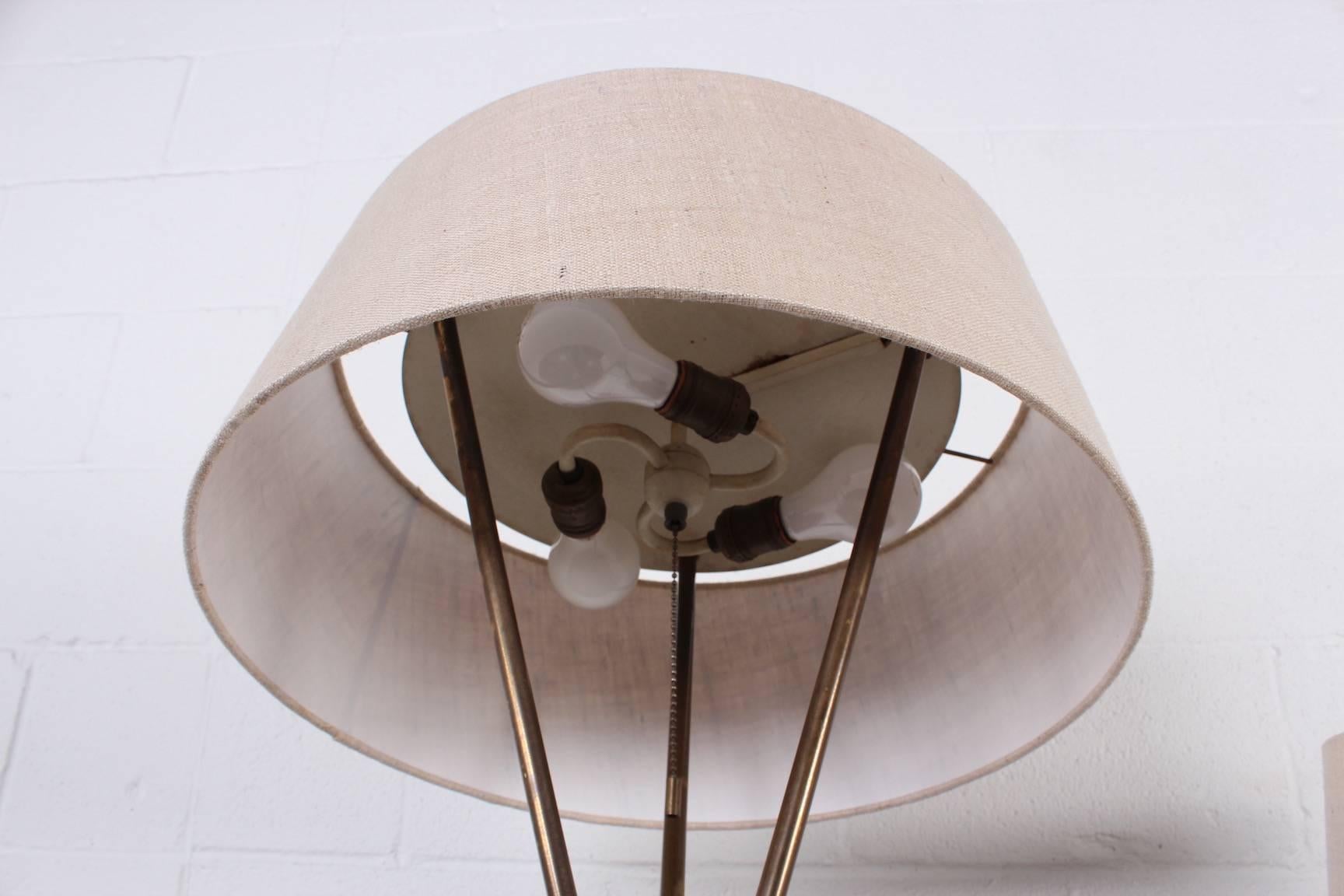 Patinated Brass Floor Lamp by T.H. Robsjohn-Gibbings 6