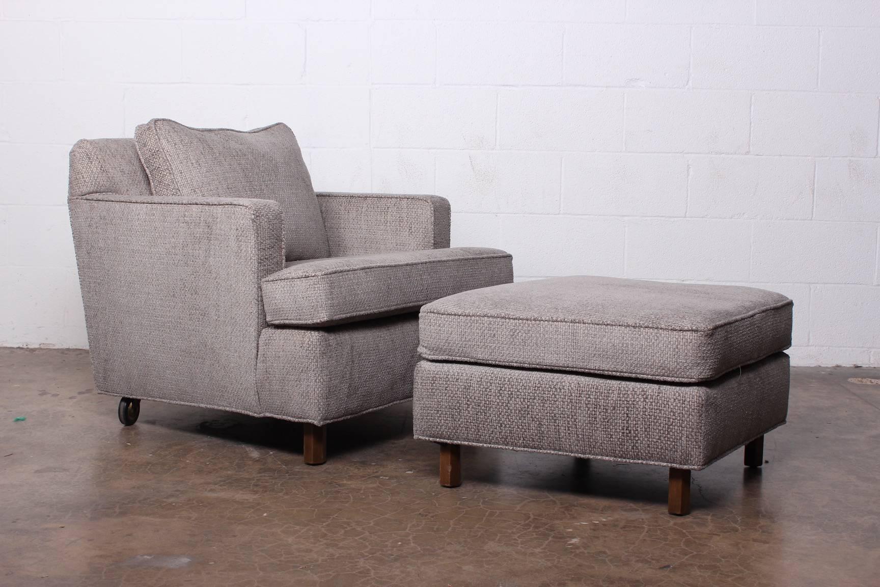 Lounge Chair and Ottoman by Edward Wormley for Dunbar 1