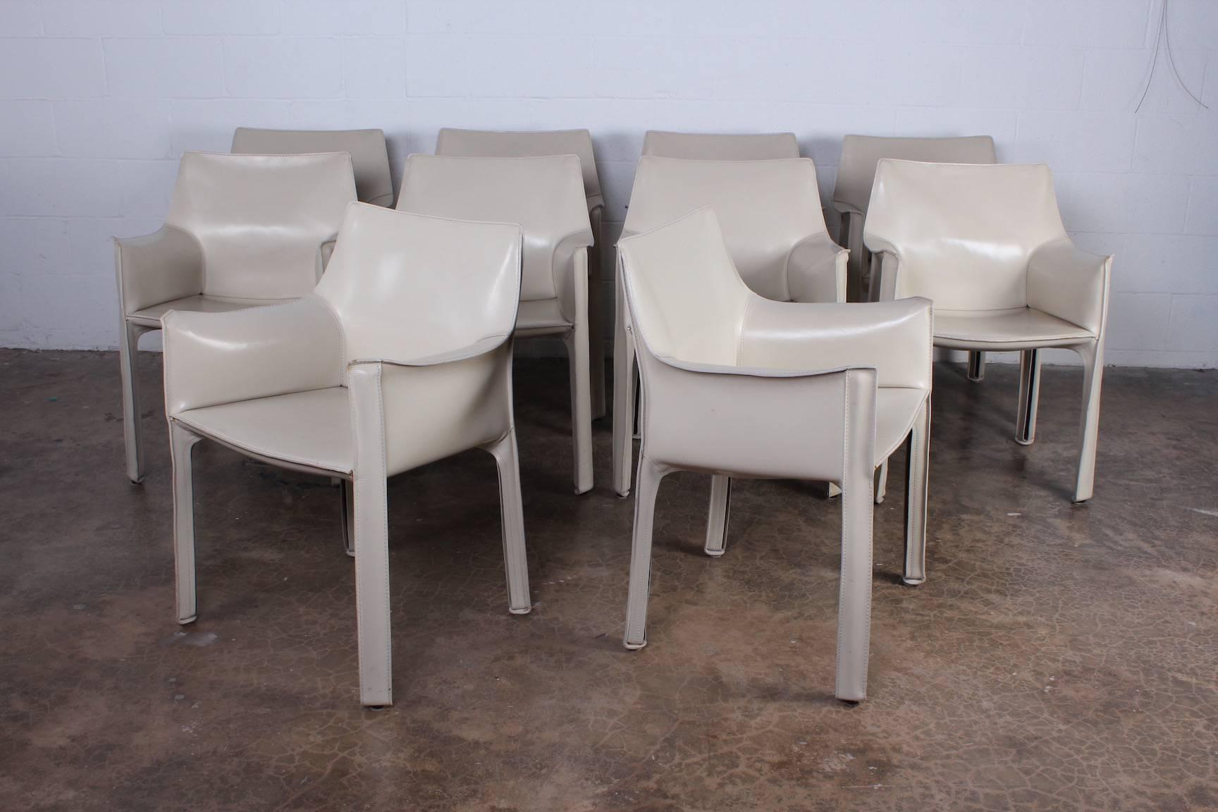 Set of Ten Cab Chairs by Mario Bellini 4