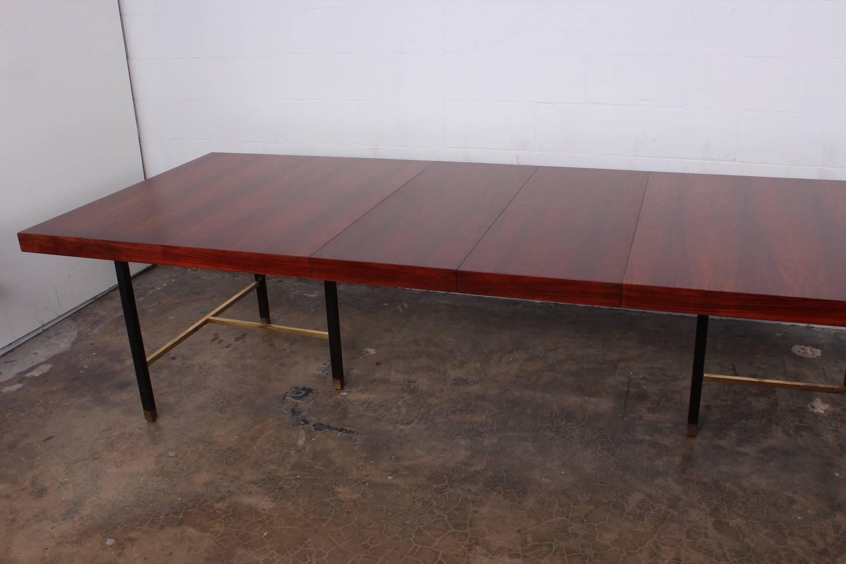 Rosewood Dining Table by Harvey Probber In Good Condition In Dallas, TX