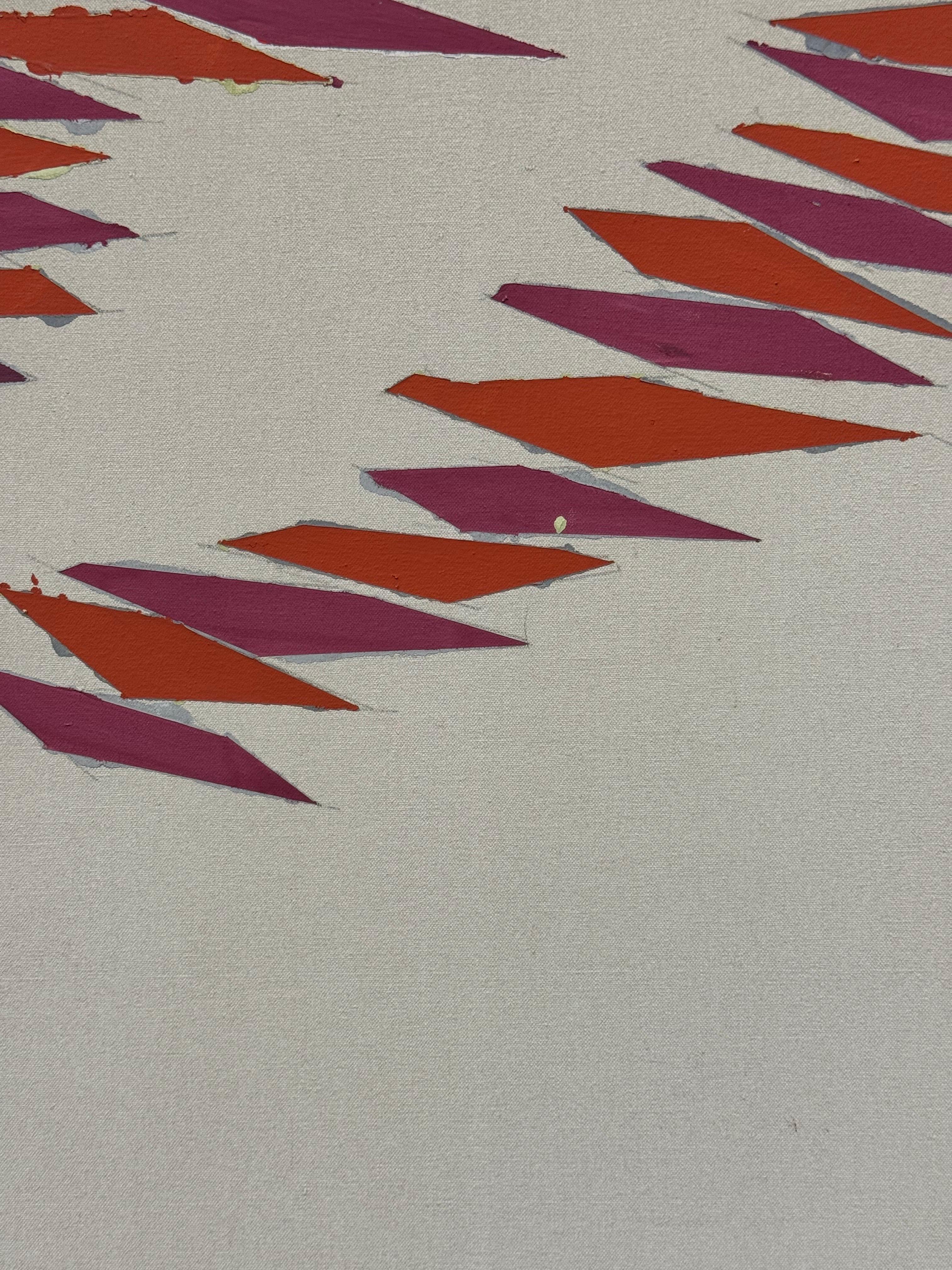 Painted 'Grape on Gray' Painting by Robert Goodnough For Sale