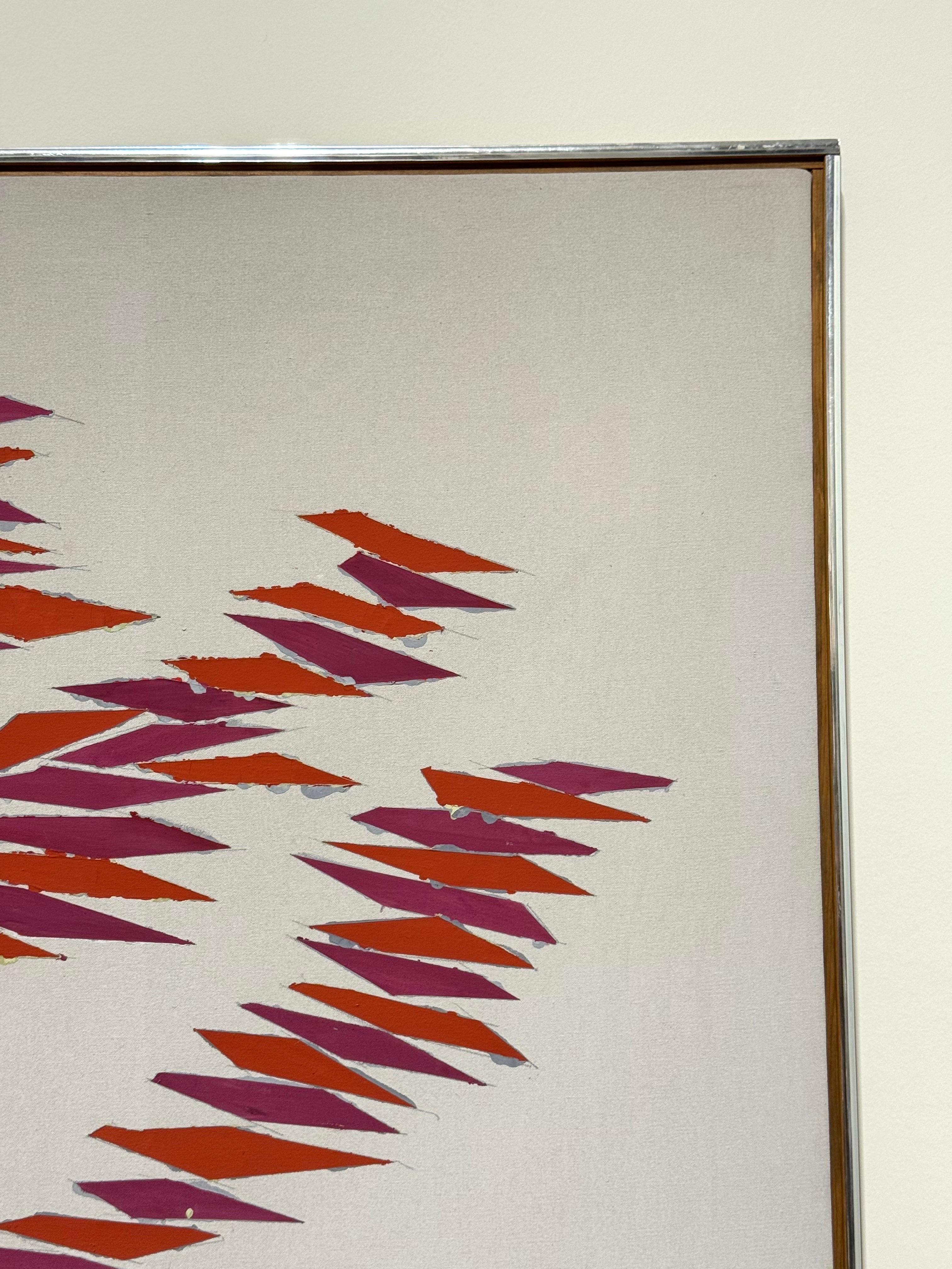 Canvas 'Grape on Gray' Painting by Robert Goodnough For Sale