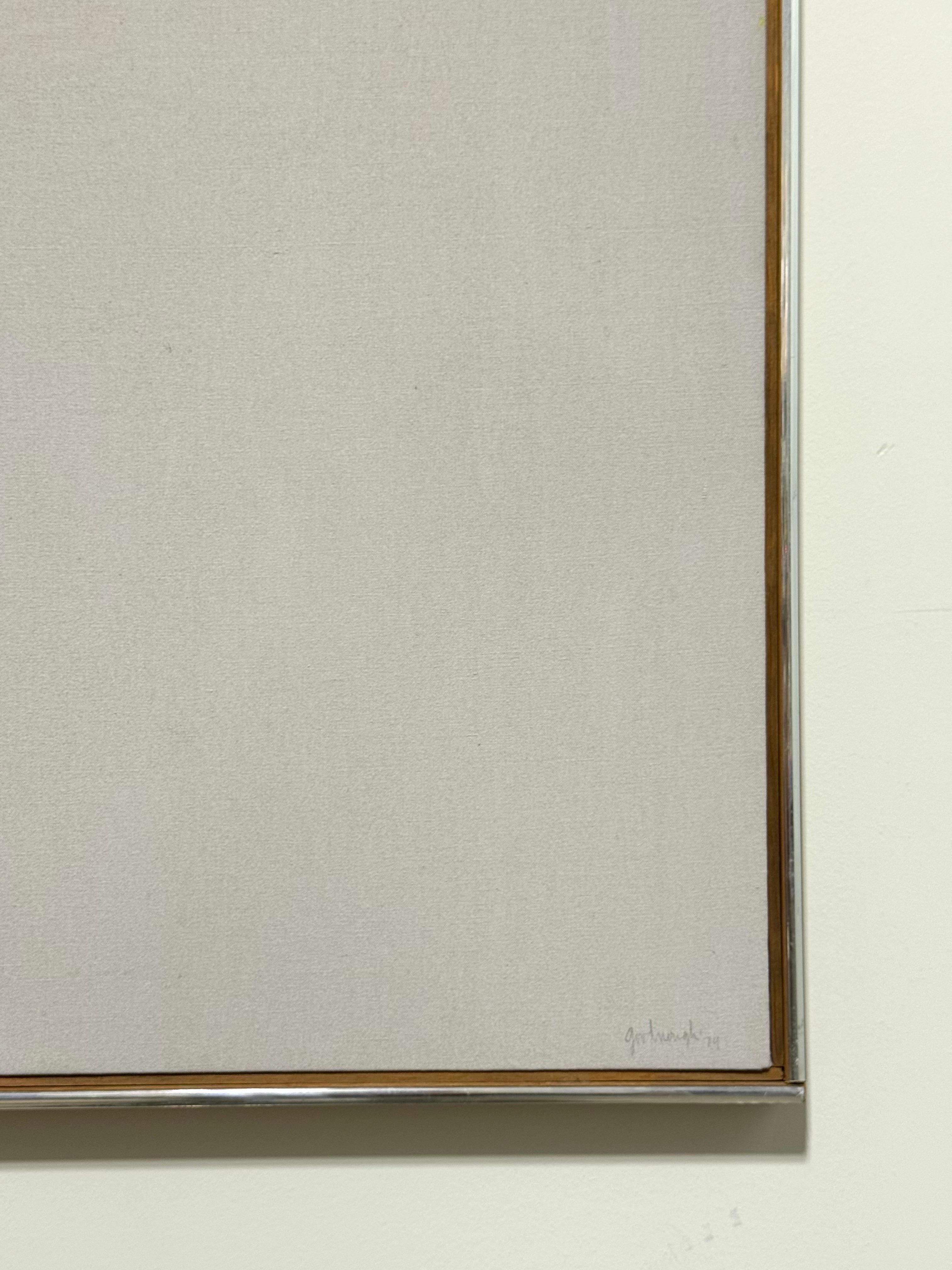 'Grape on Gray' Painting by Robert Goodnough For Sale 1