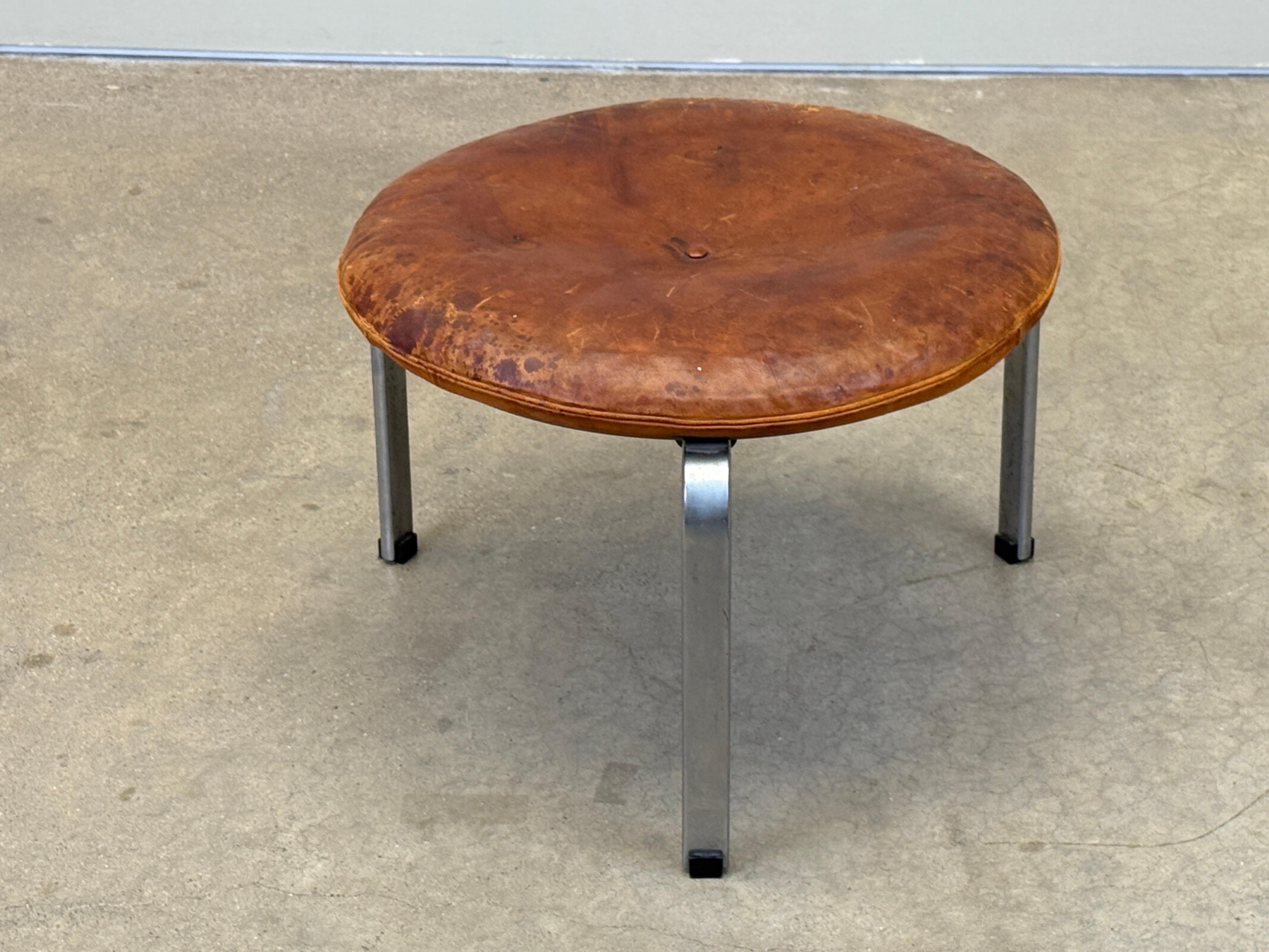Poul Kjærholm PK 33 Hocker für E. Kold Christensen im Angebot 3