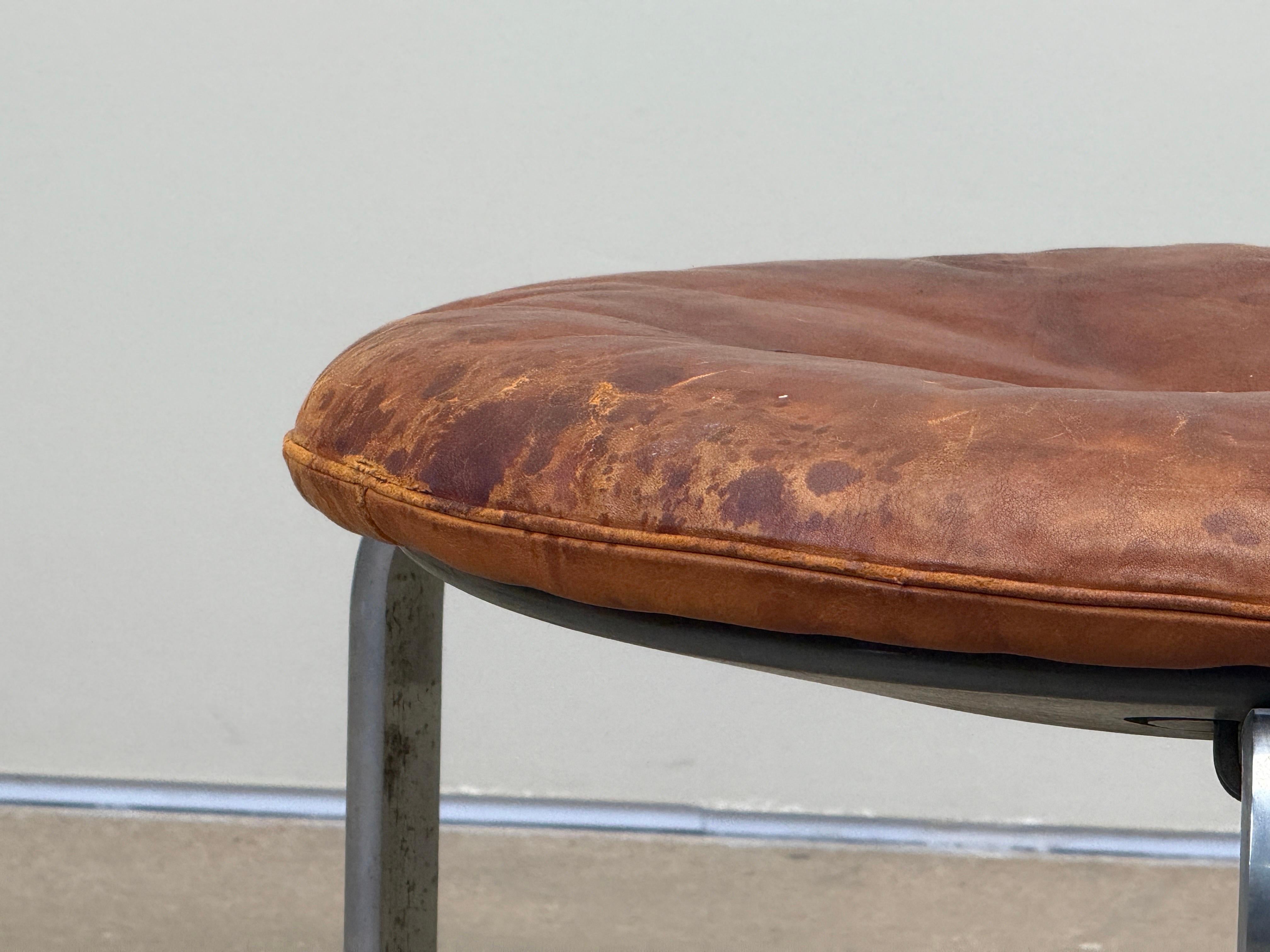 Poul Kjærholm PK 33 Hocker für E. Kold Christensen im Angebot 12