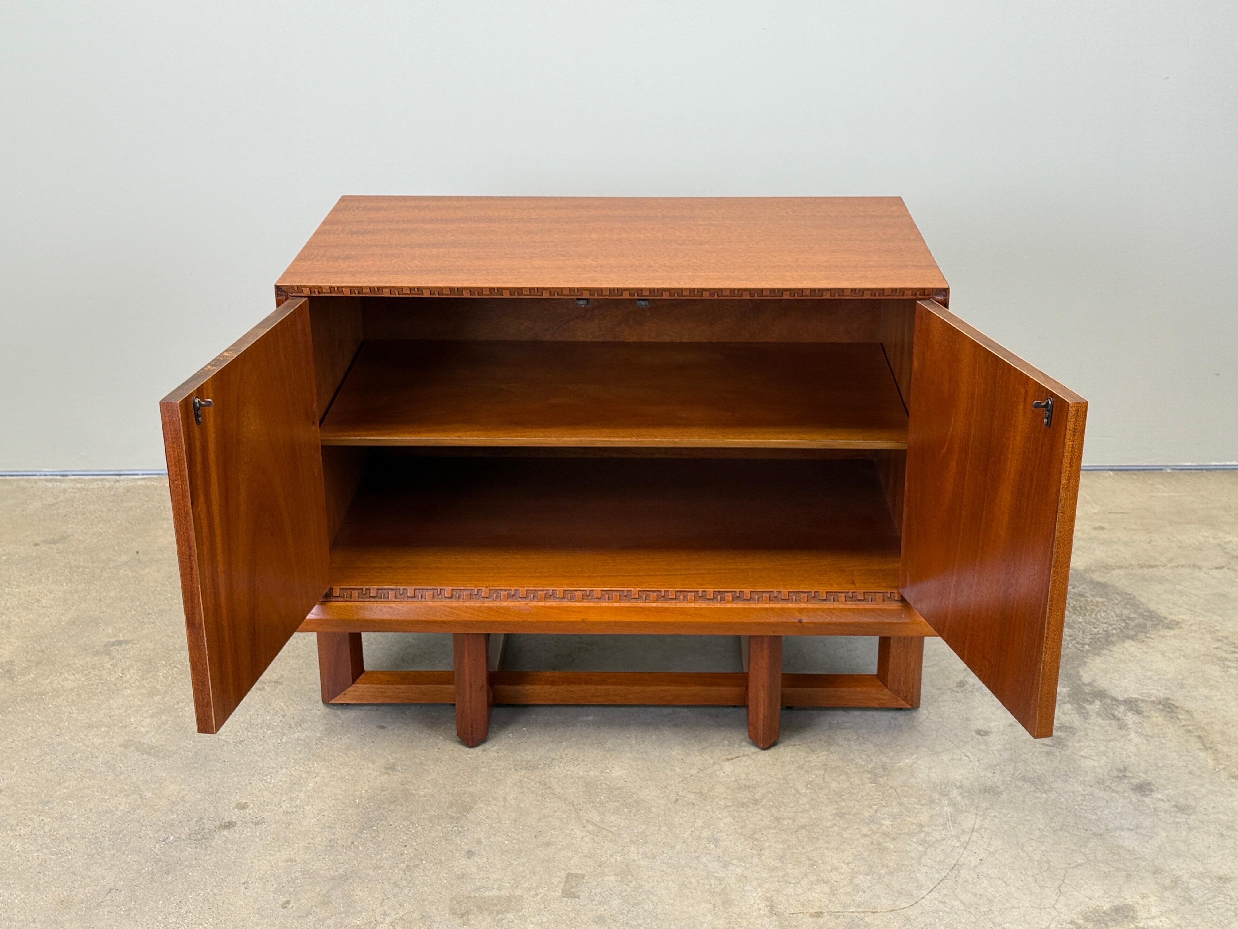 Frank Lloyd Wright Concentric Squares Cabinet for Henredon For Sale 1