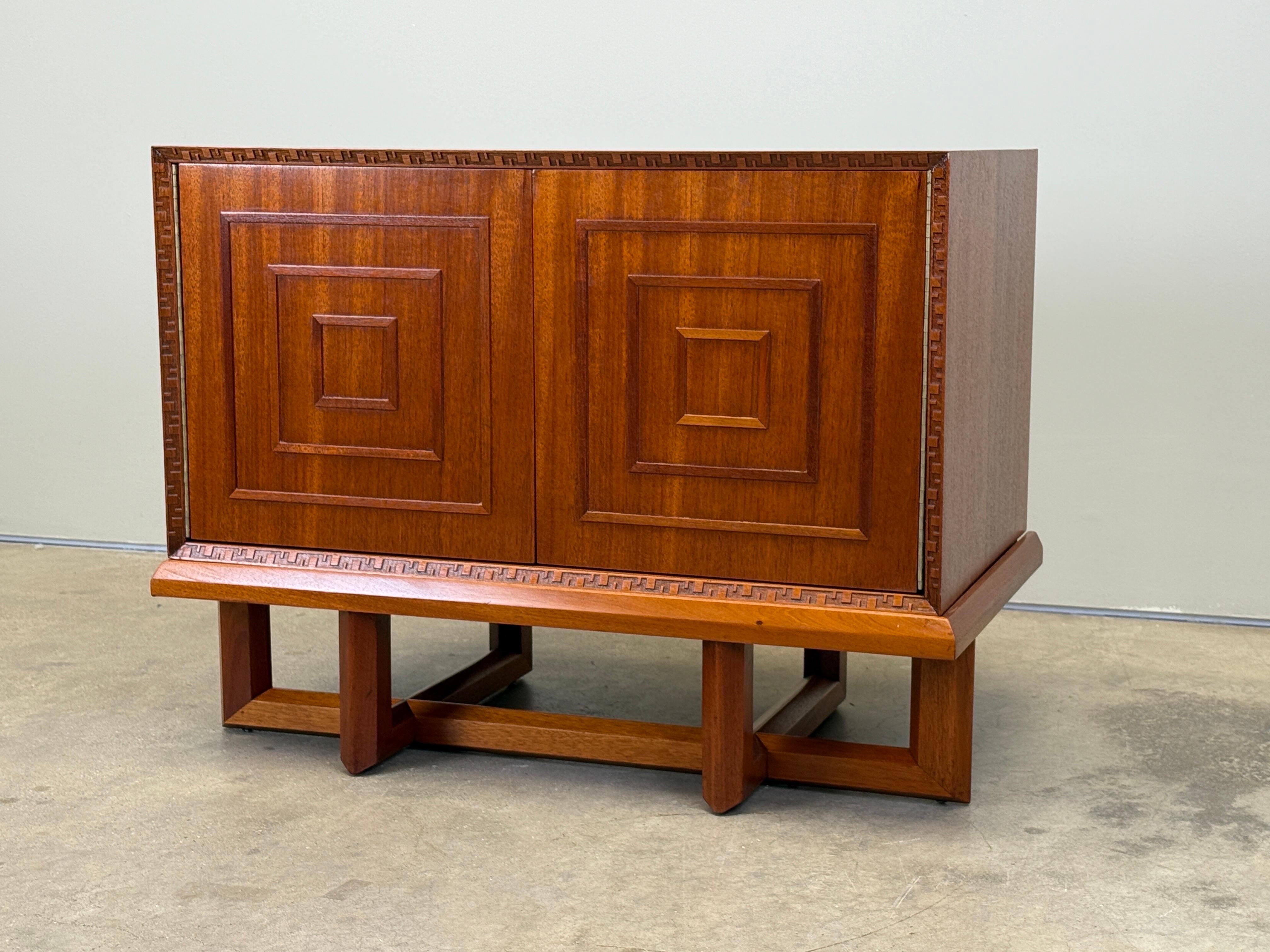 Frank Lloyd Wright Concentric Squares Cabinet for Henredon For Sale 4