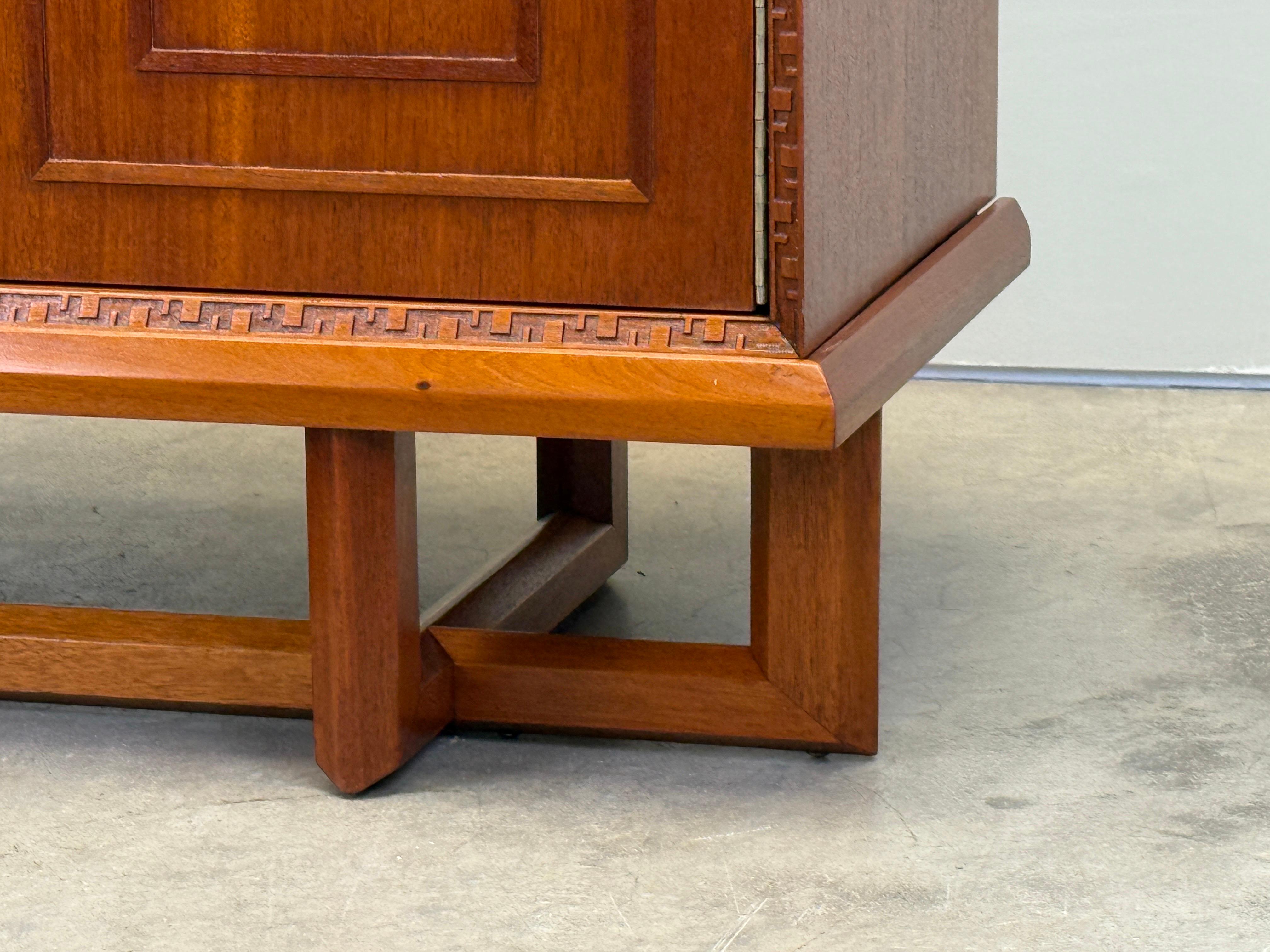 Frank Lloyd Wright Concentric Squares Cabinet for Henredon For Sale 11