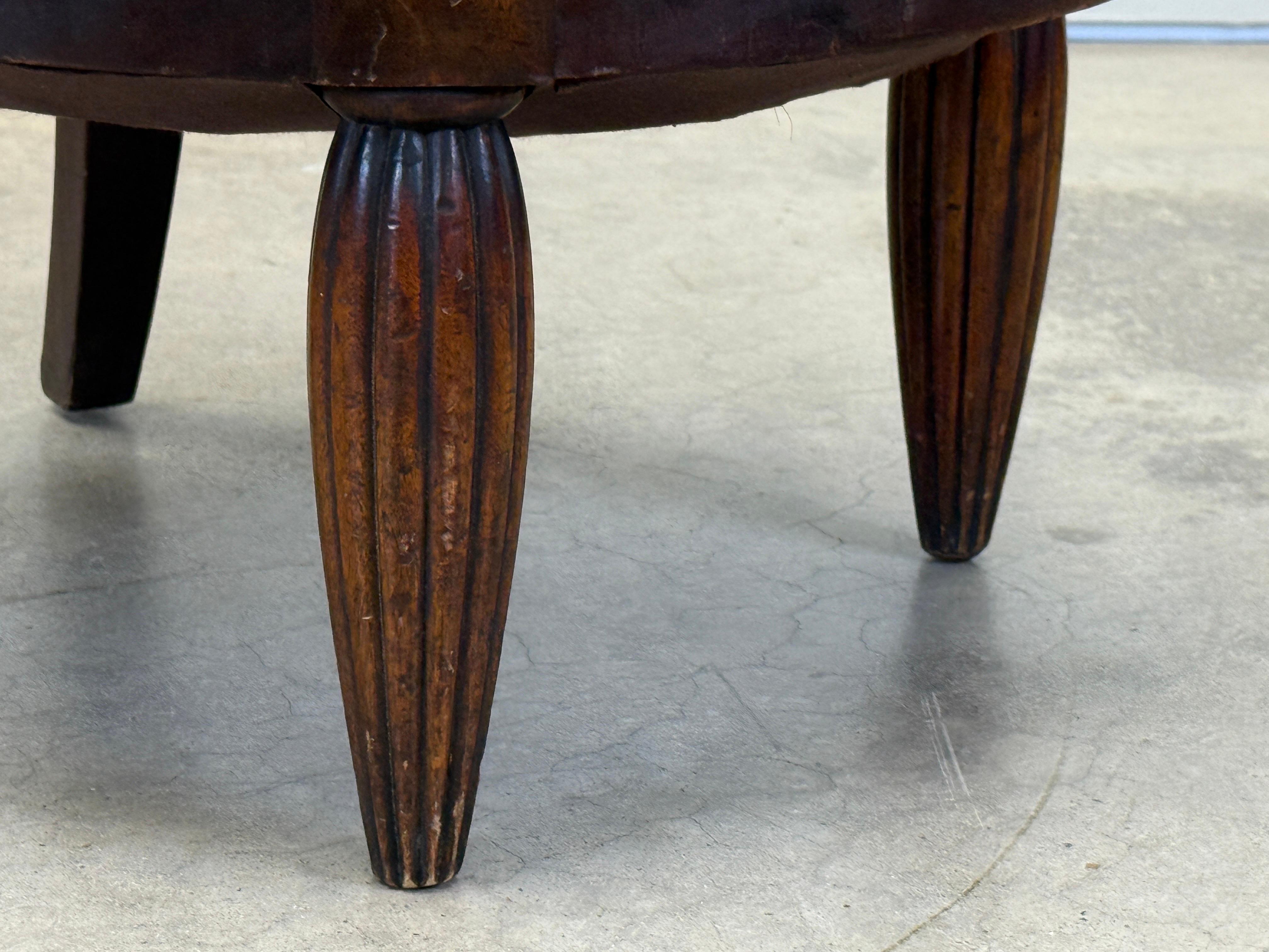 Pair of High Back Chairs by Maurice Dufrêne, 1930's For Sale 10