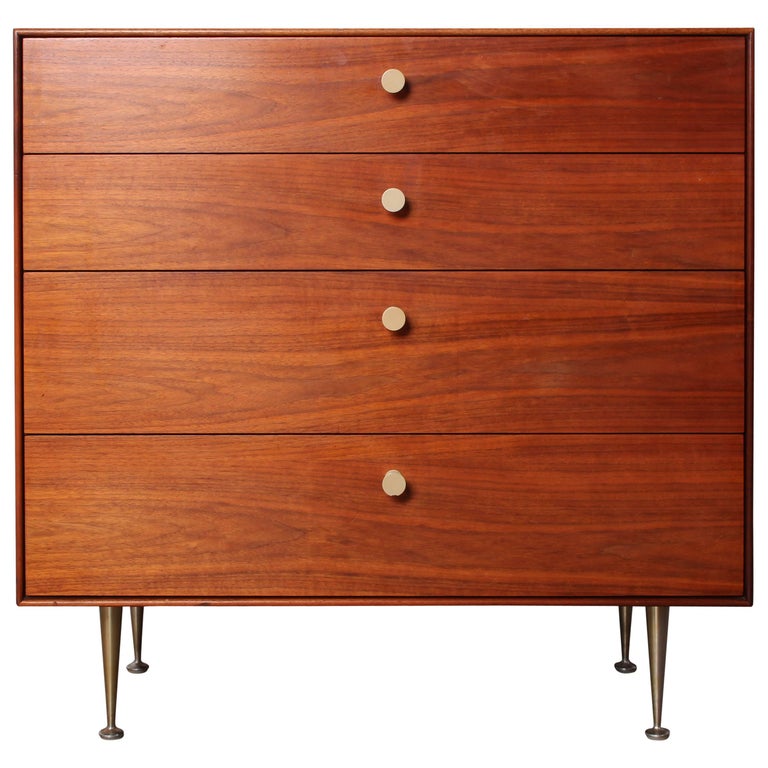 Teak Thin Edge Dresser by Nelson at 1stDibs