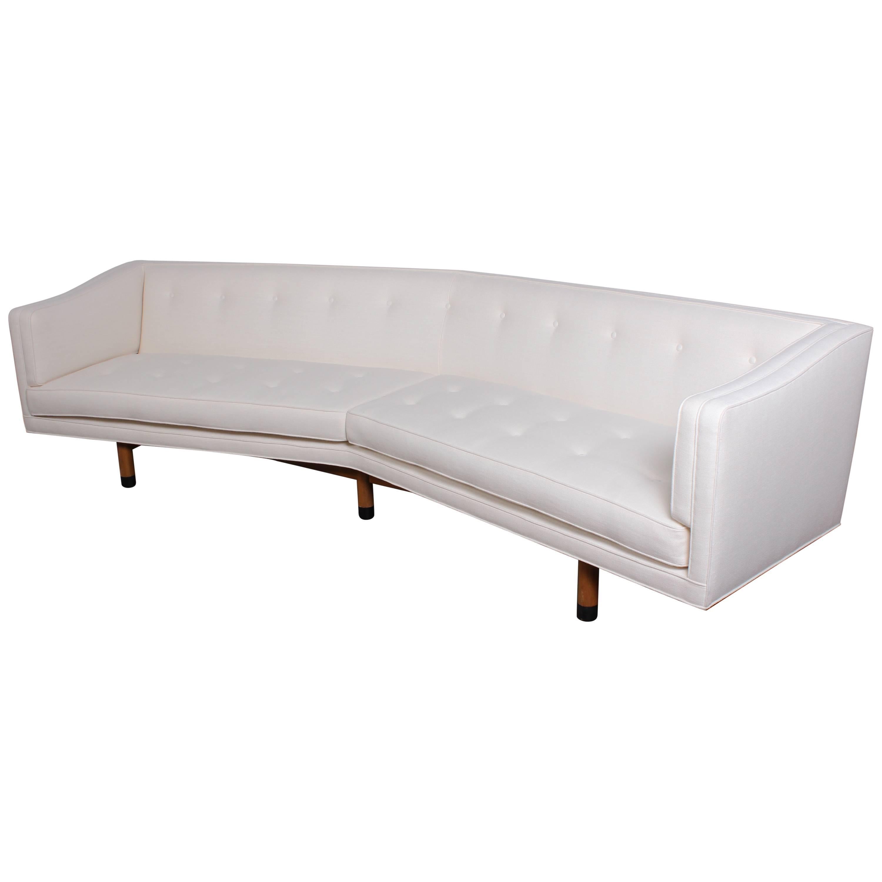 Angled Sofa by Edward Wormley for Dunbar