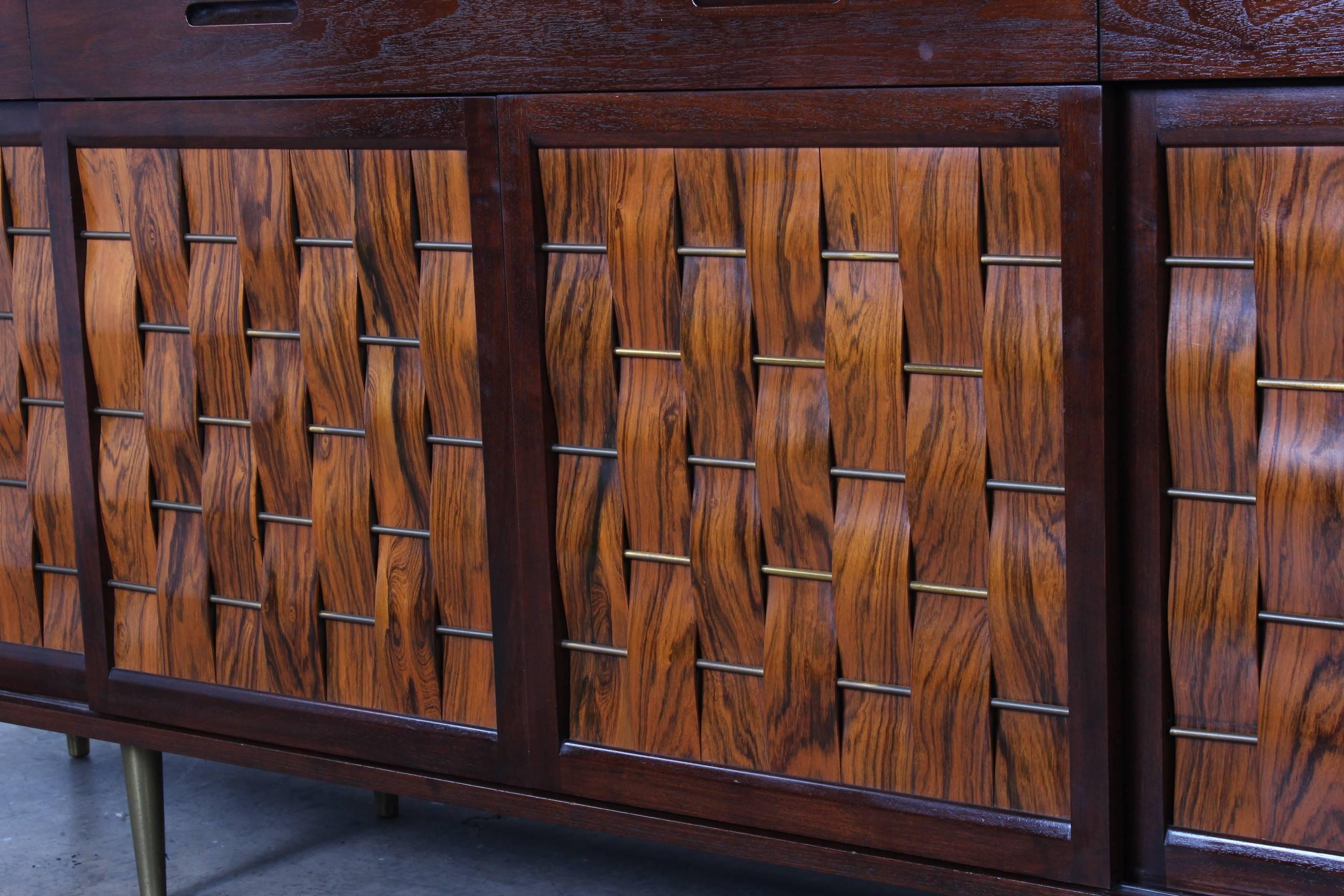 Woven Front Cabinet by Edward Wormley for Dunbar 2