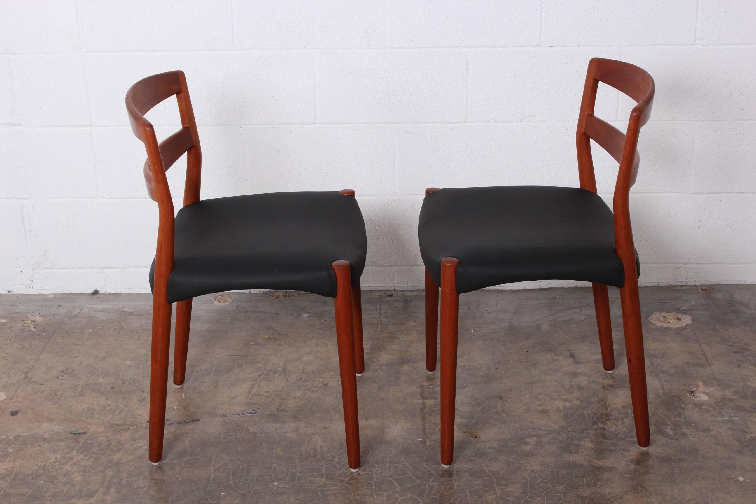 Six Dining Chairs by Ejner Larsen and Aksel Bender Madsen  4