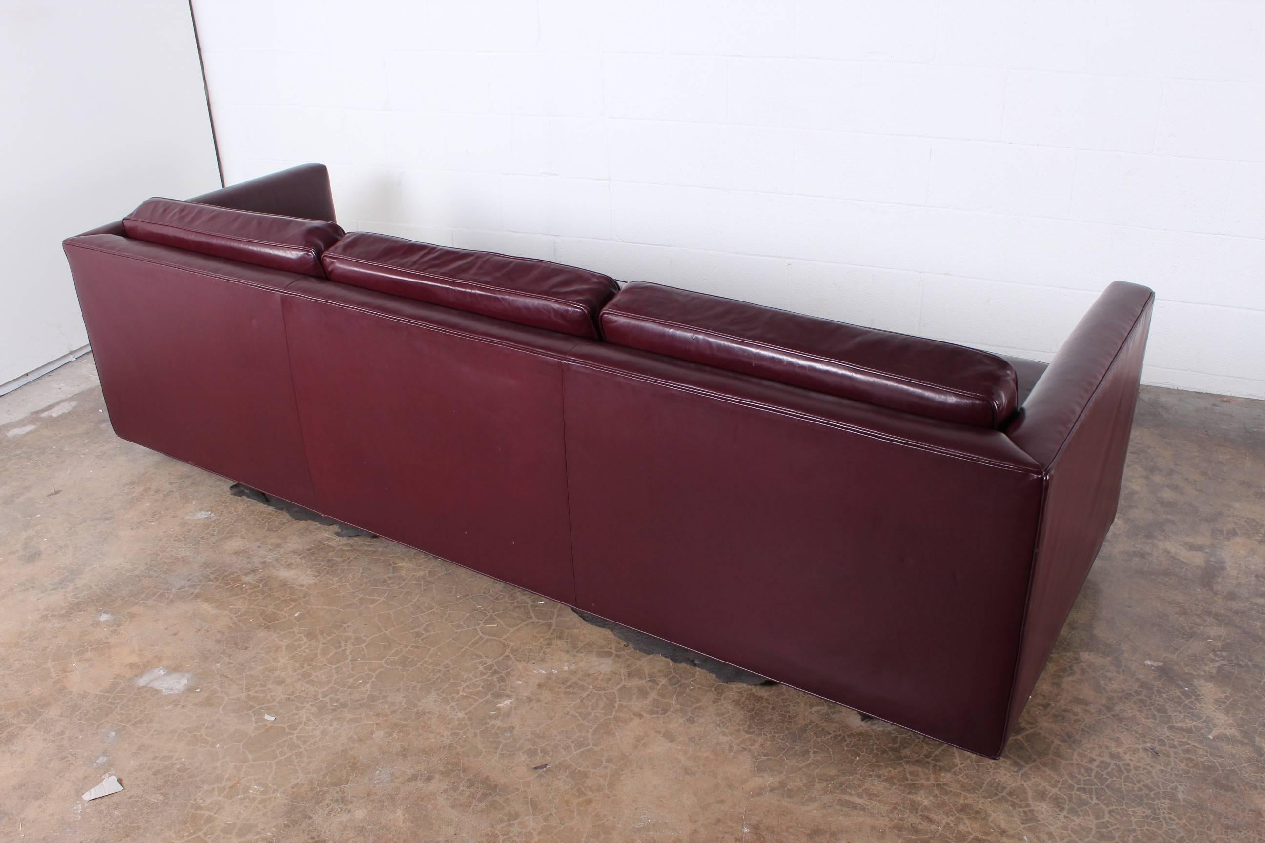 Sofa by Ward Bennett in Original Leather 2