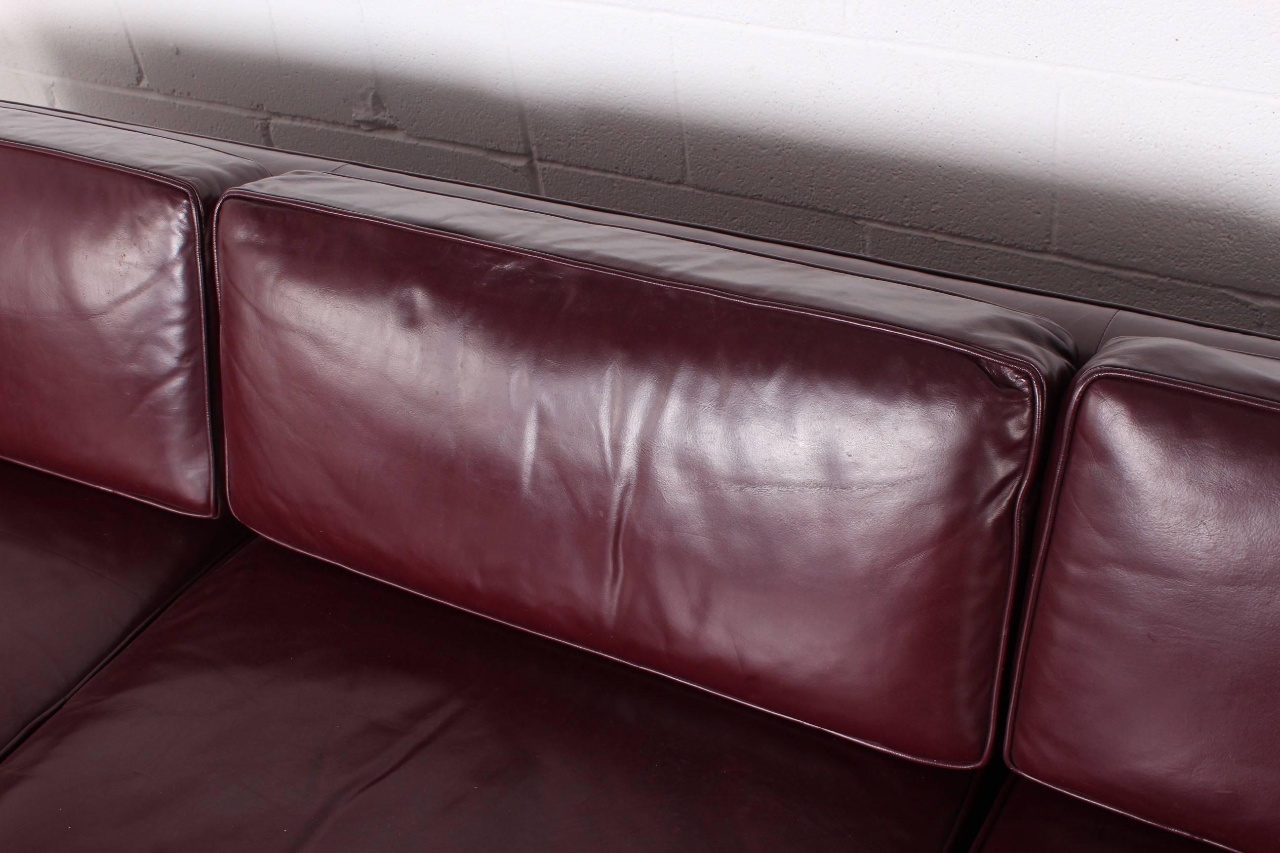 Sofa by Ward Bennett in Original Leather 1