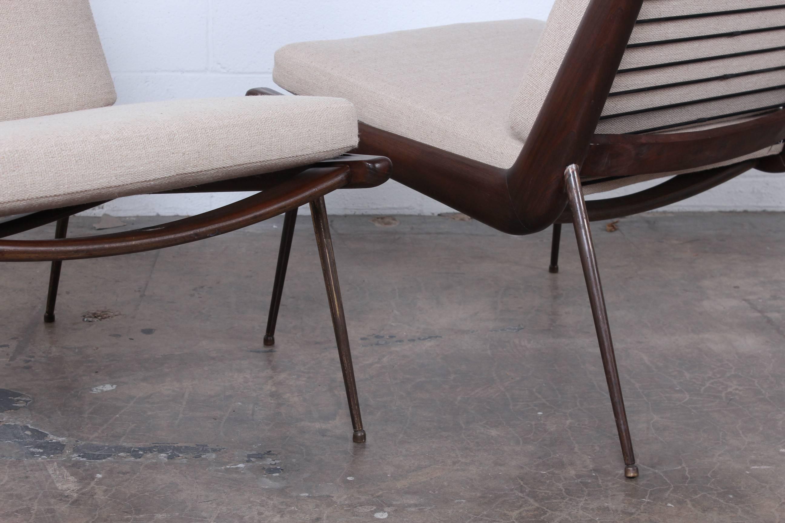 Pair of Lounge Chairs by Peter Hvidt and Orla Mølgaard-Nielsen 4