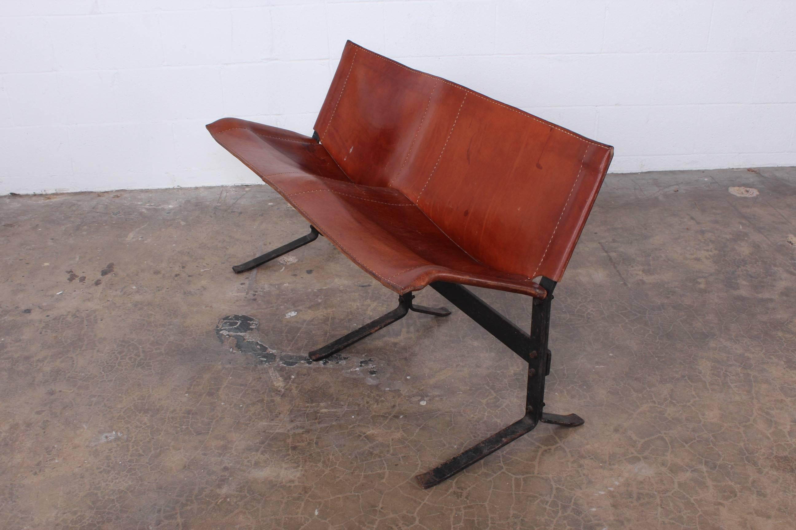 Leather Bench by Max Gottschalk 1