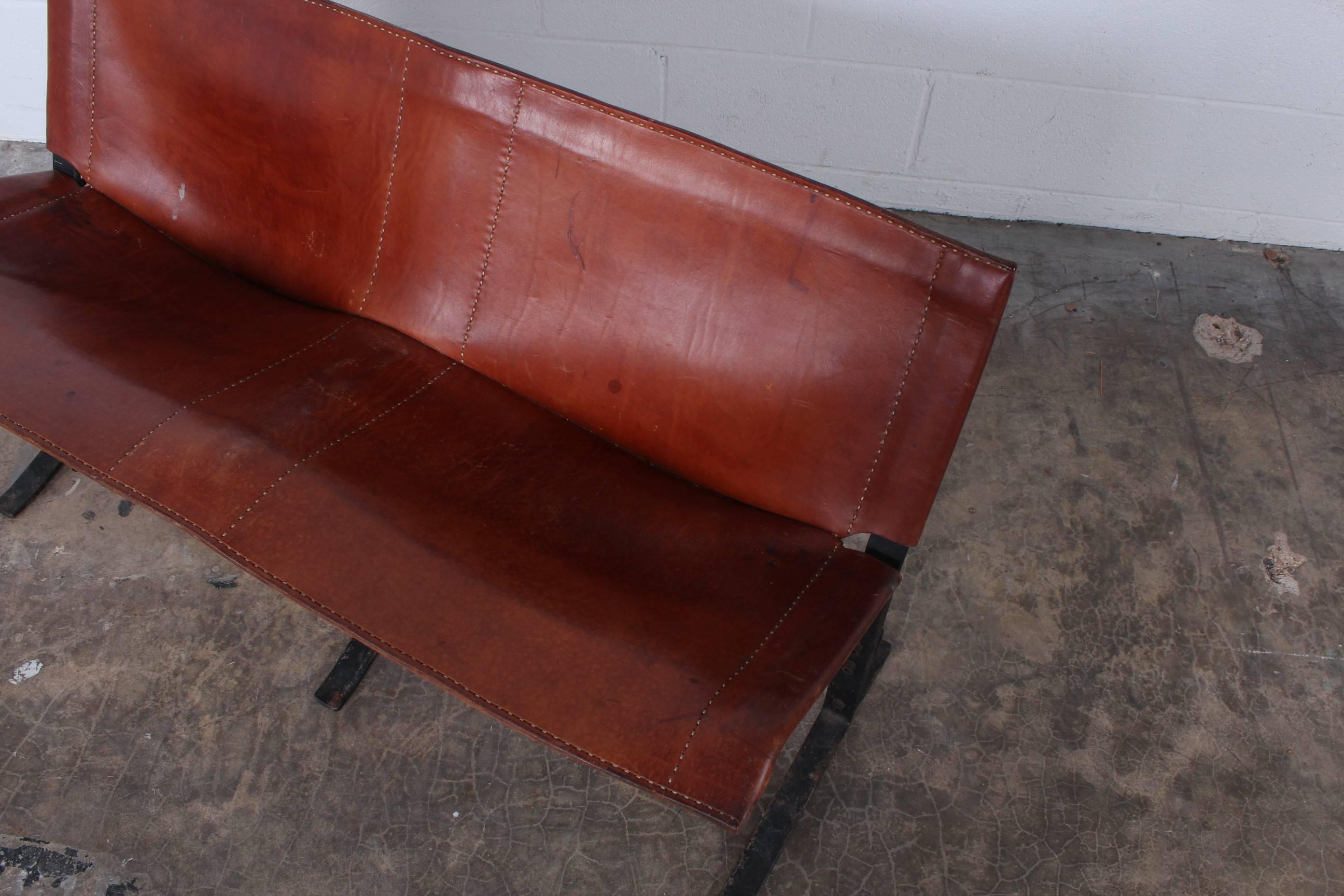 Leather Bench by Max Gottschalk 4