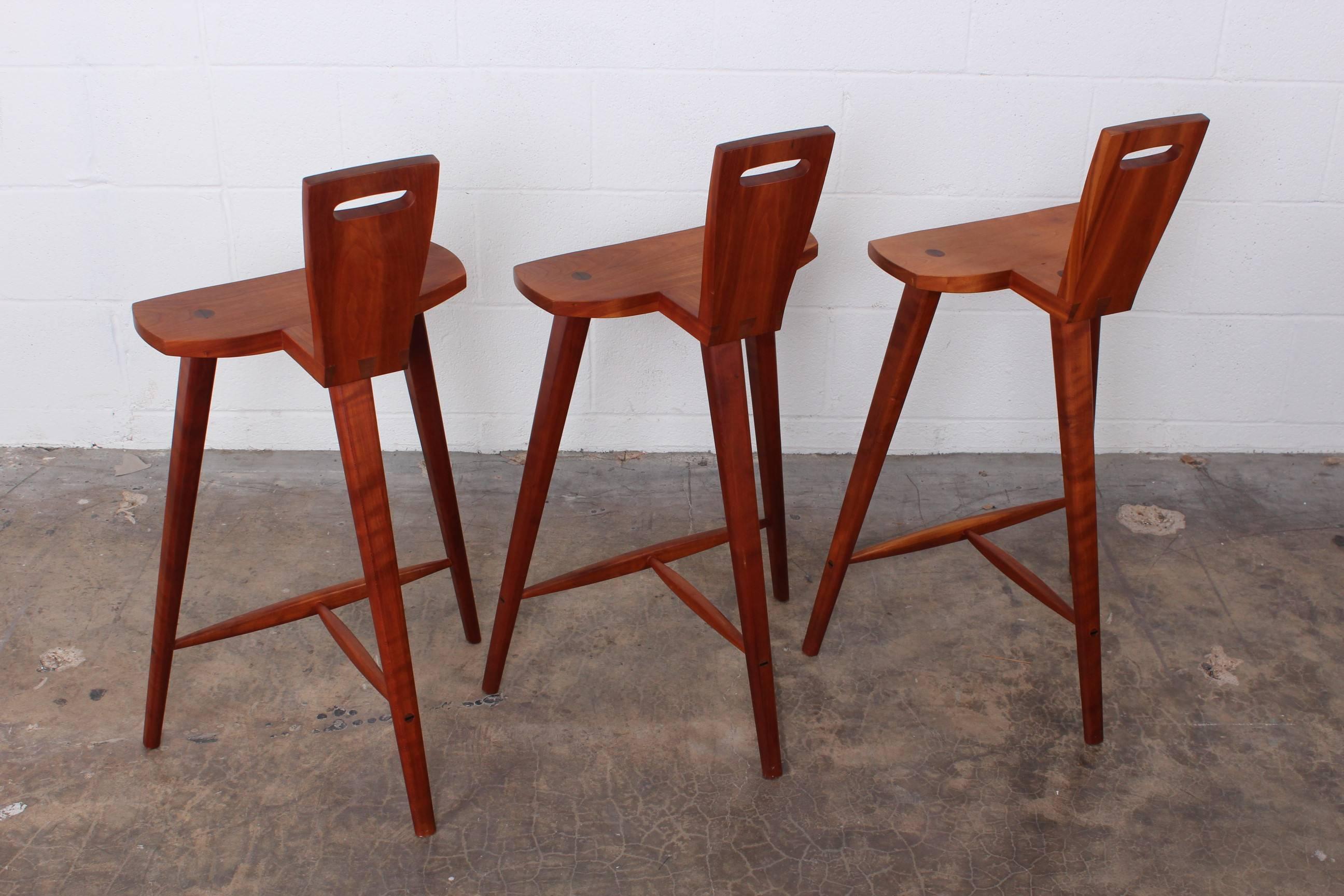 Three Barstools in the style of Tage Frid 4