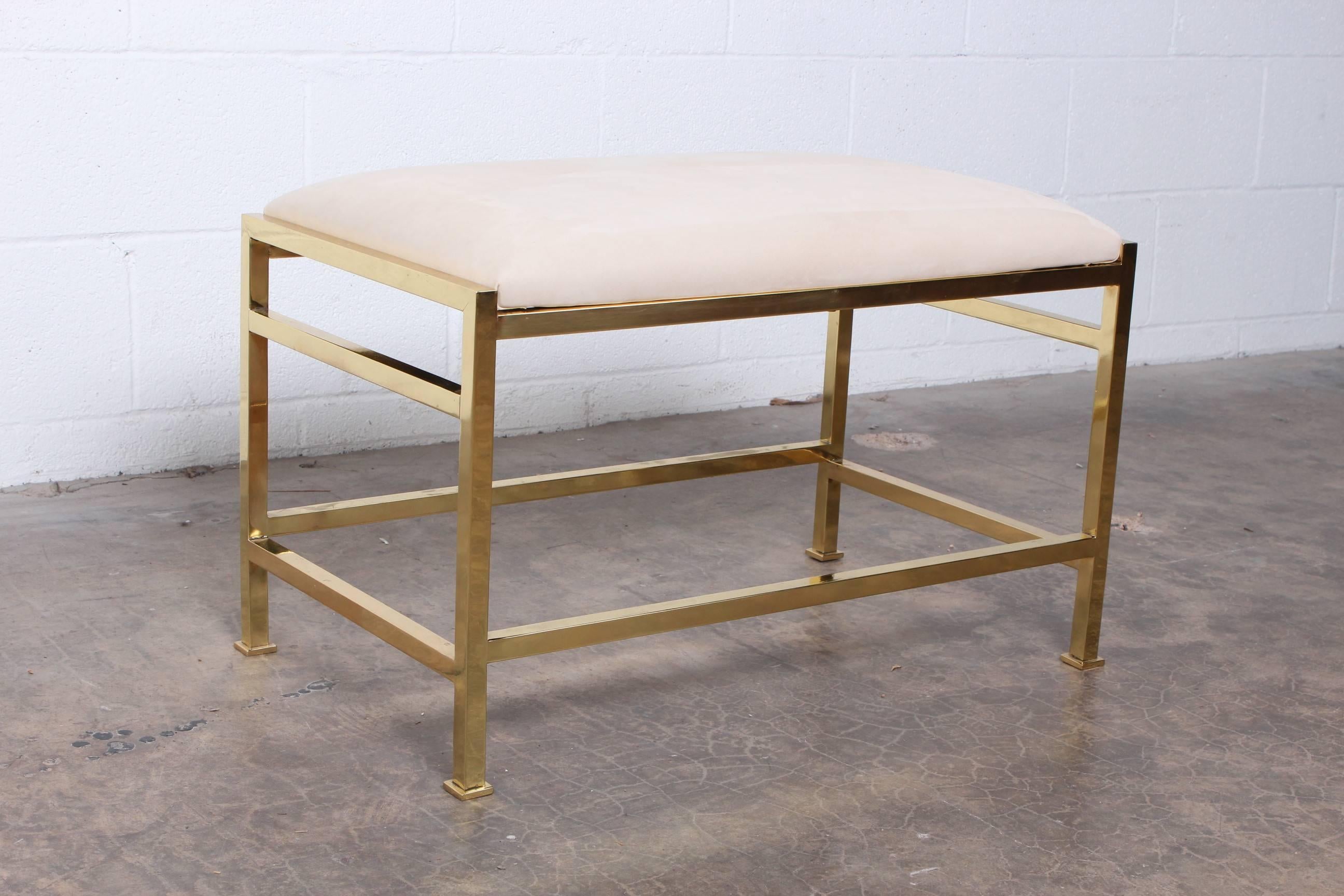 Brass Bench and Table by Edward Wormley for Dunbar 5
