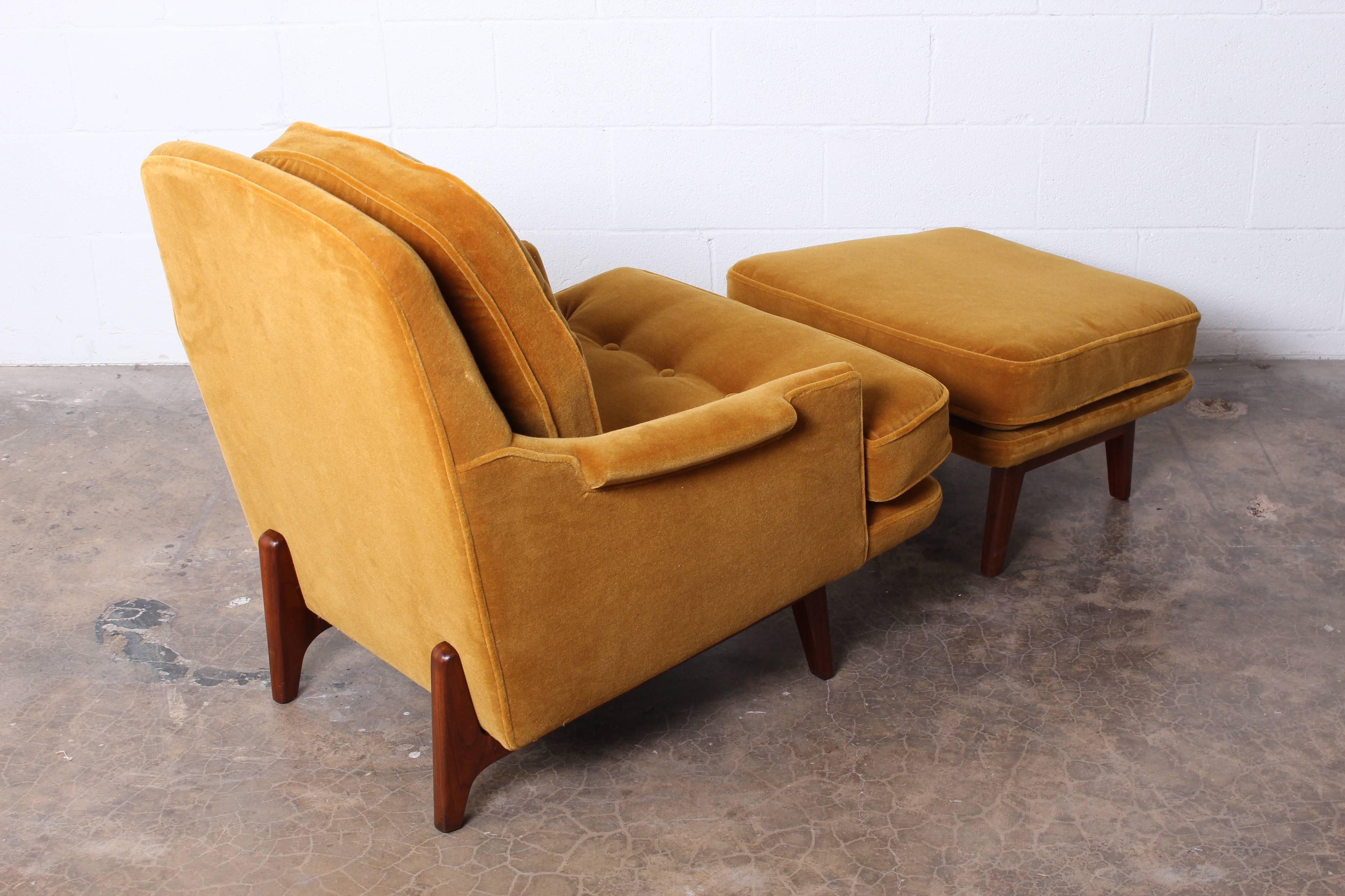 Lounge Chair and Ottoman by Dunbar 2