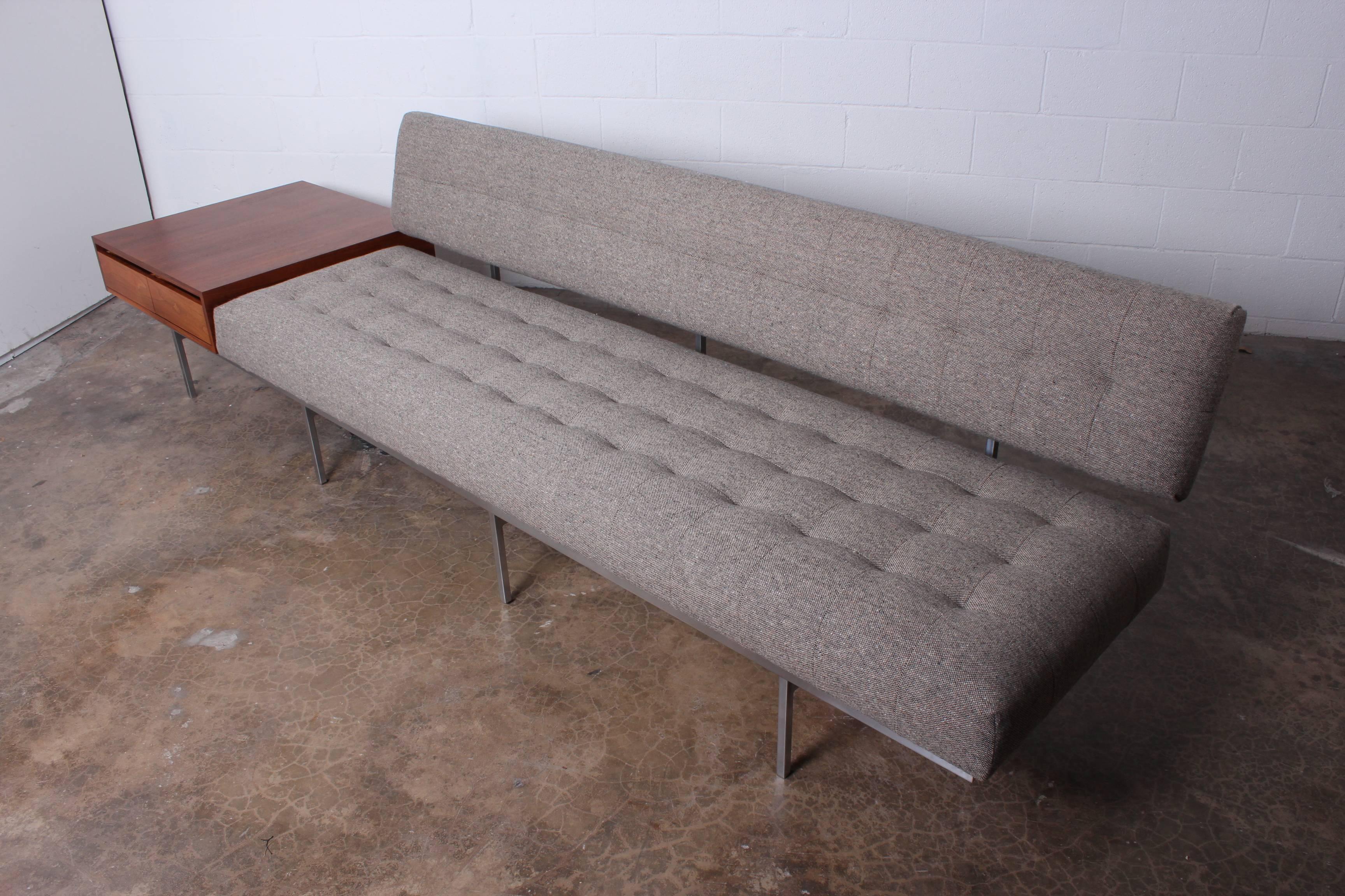 Florence Knoll Sofa with Attached Cabinet 5
