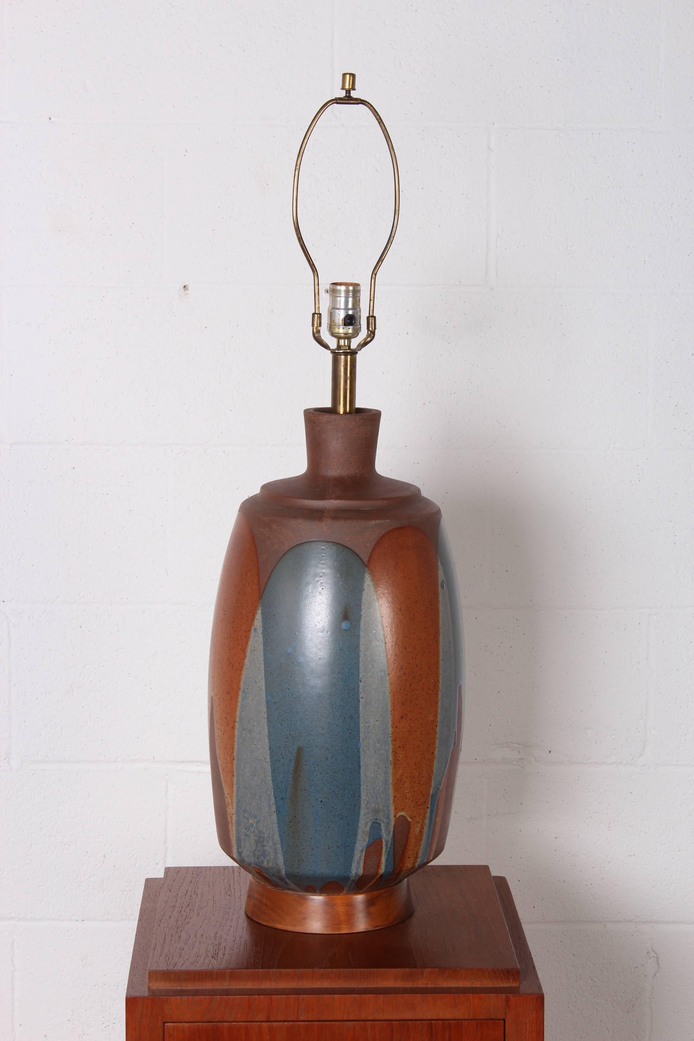 Fame Glaze Ceramic Lamp by David Cressey 3