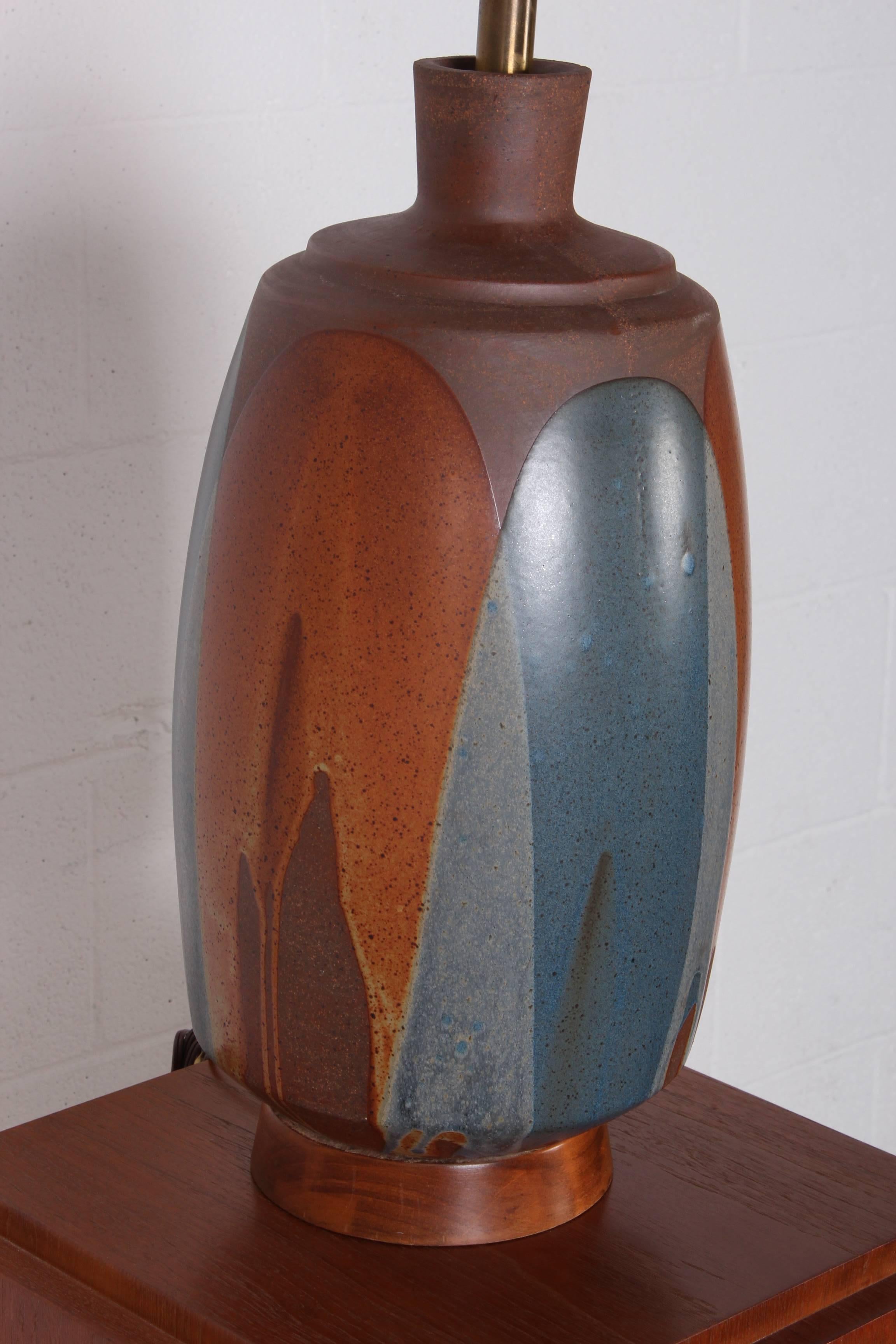 Fame Glaze Ceramic Lamp by David Cressey 5