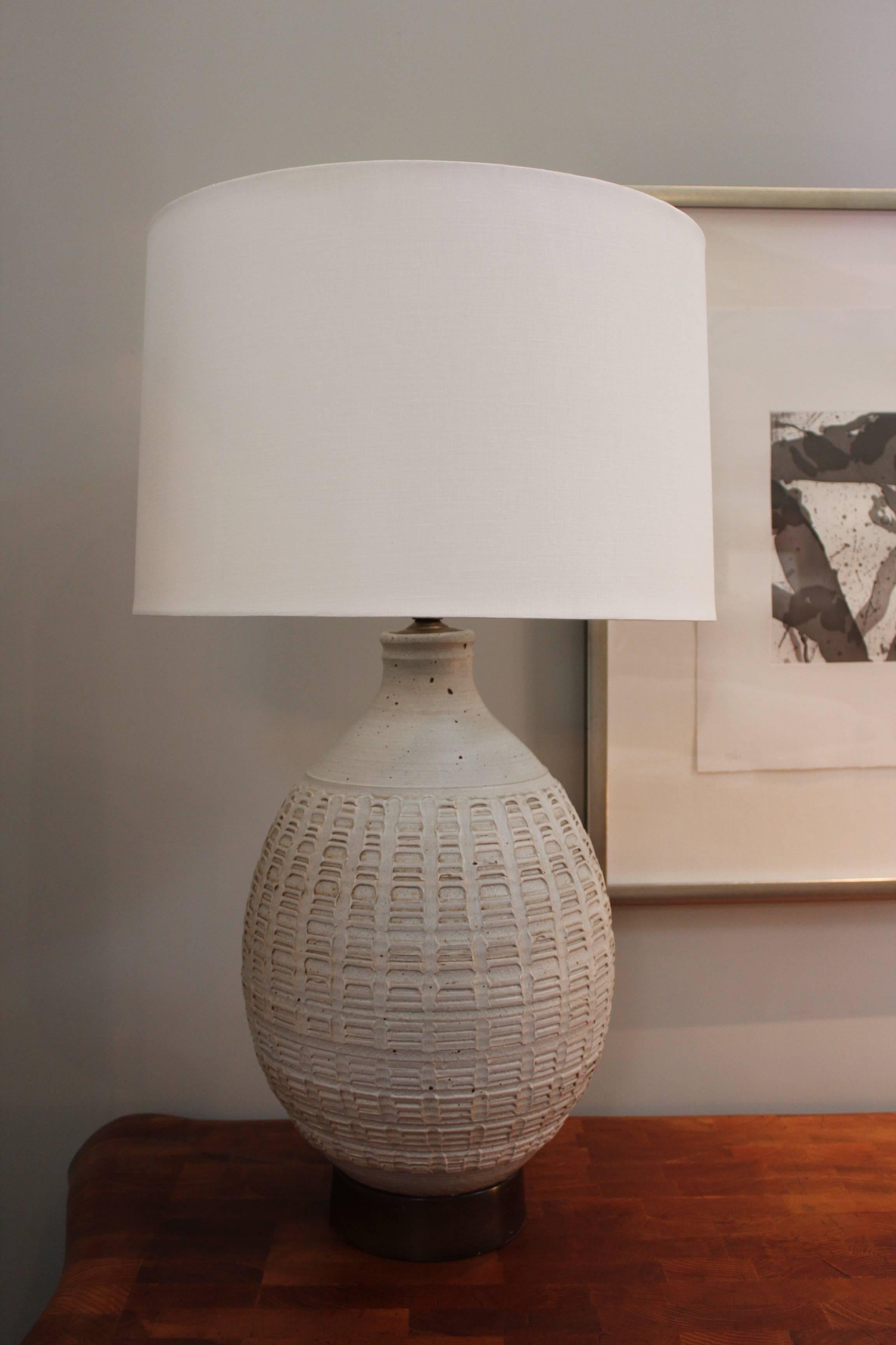 Large Ceramic Table Lamp by Affiliated Craftsman 3