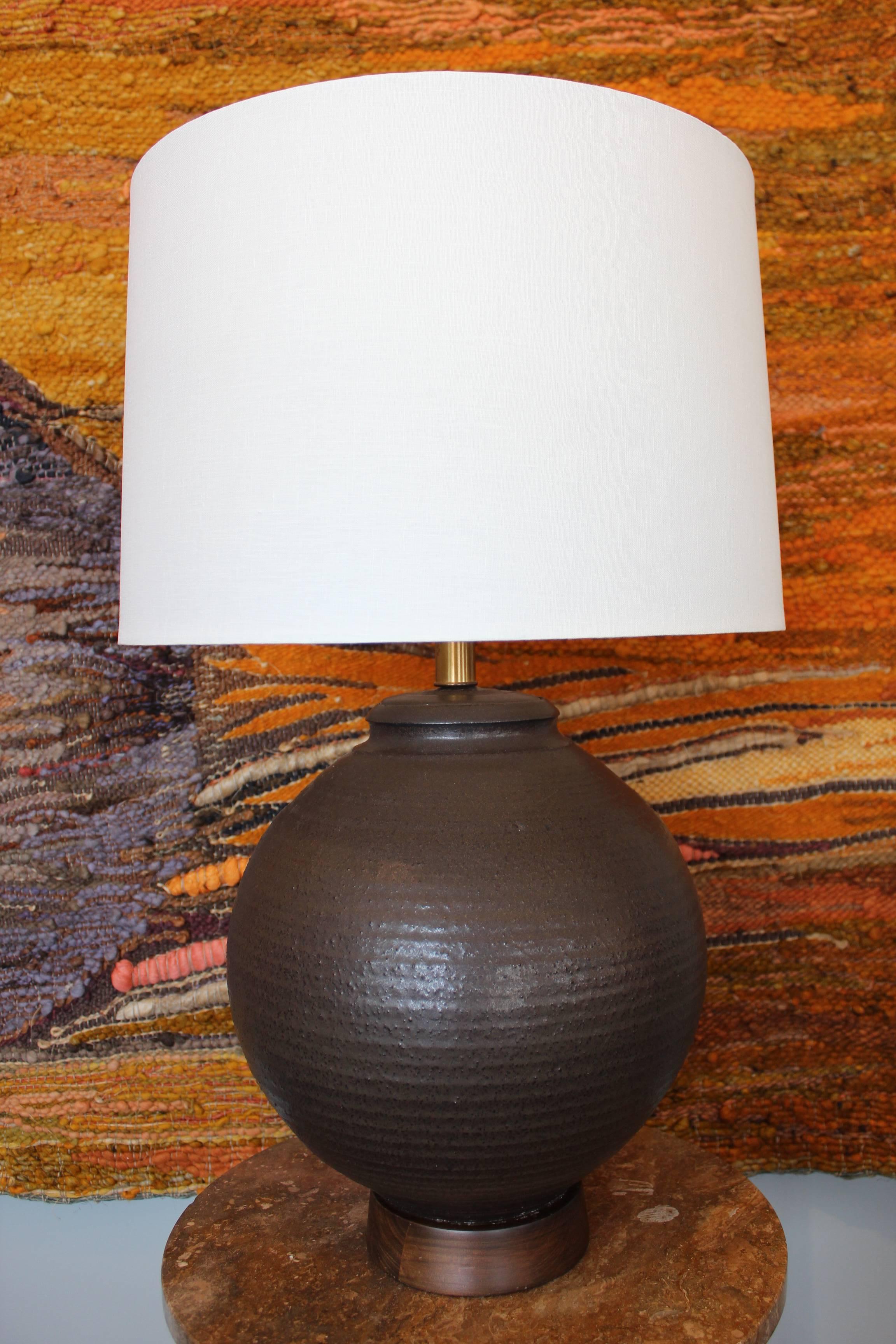 Mid-20th Century Large Ceramic Table Lamp by Affiliated Craftsman