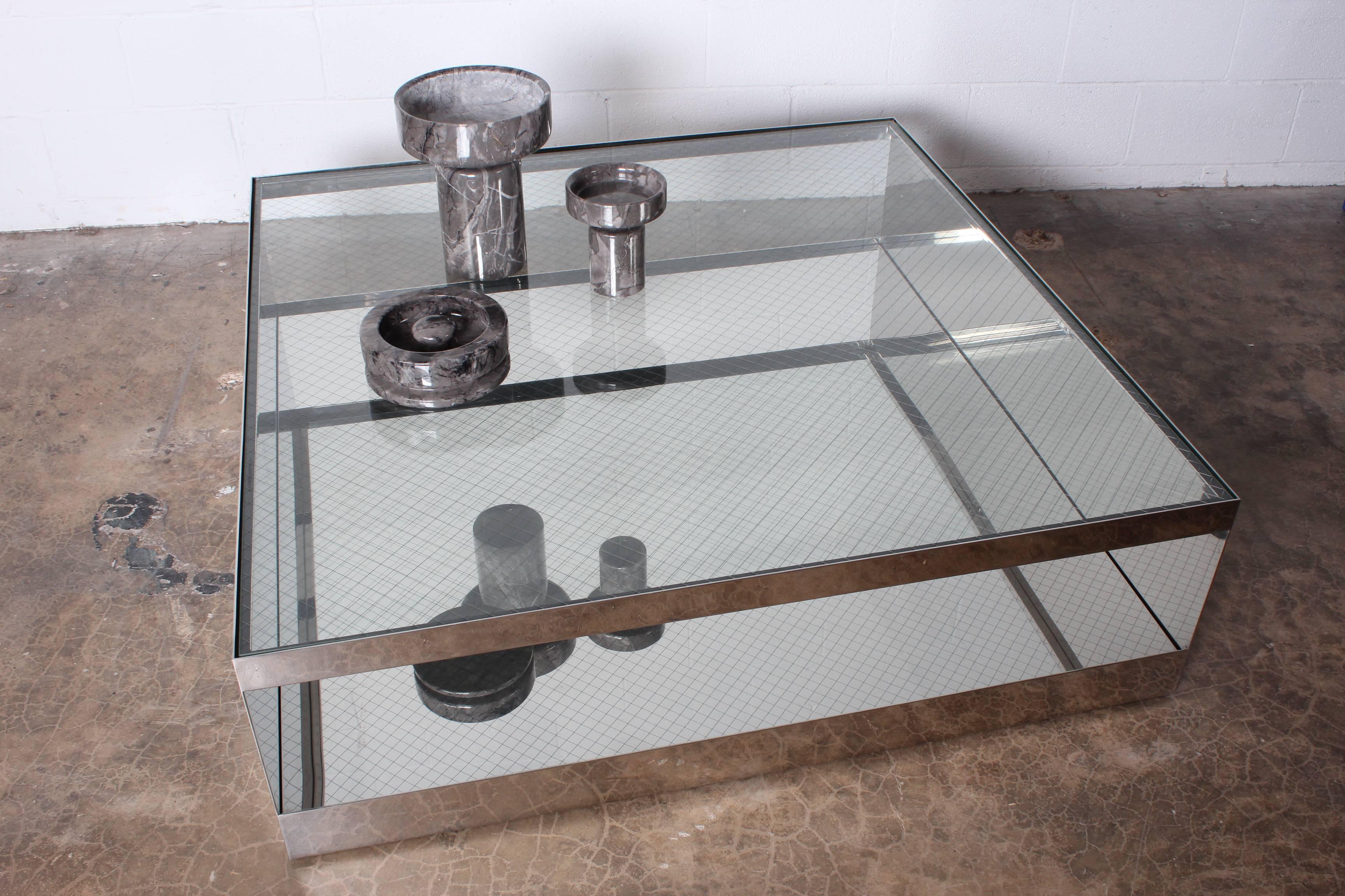 Stainless Steel Coffee Table by Joe D'urso for Knoll 4