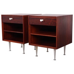 Pair of Rosewood Thin Edge Nightstands by George Nelson