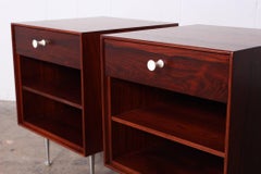 Pair of Rosewood Thin Edge Nightstands by George Nelson
