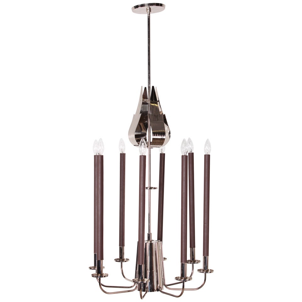 Large Chandelier by Tommi Parzinger For Sale