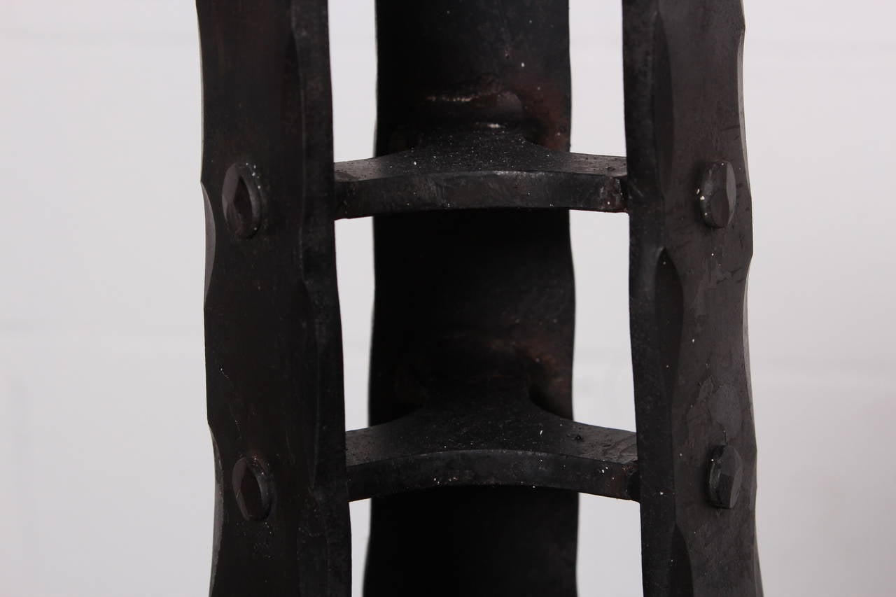 Taburetes de bar de acero forjado Diseñados por John Baldasare en venta 4