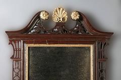 Fine Scottish Chippendale Period Carved Mahogany Fretwork Mirror, circa 1780